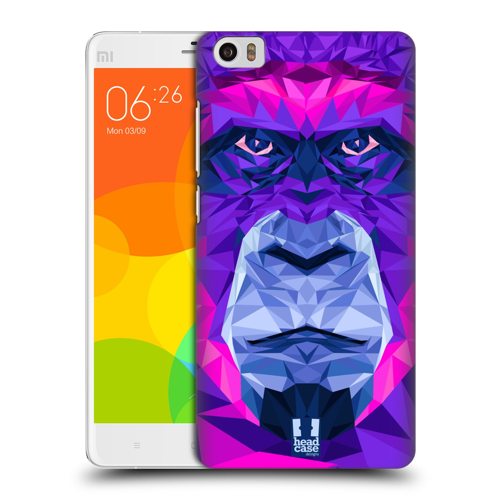 HEAD CASE pevný plastový obal na mobil XIAOMI Mi Note vzor Geometrická zvířata 2 Orangutan