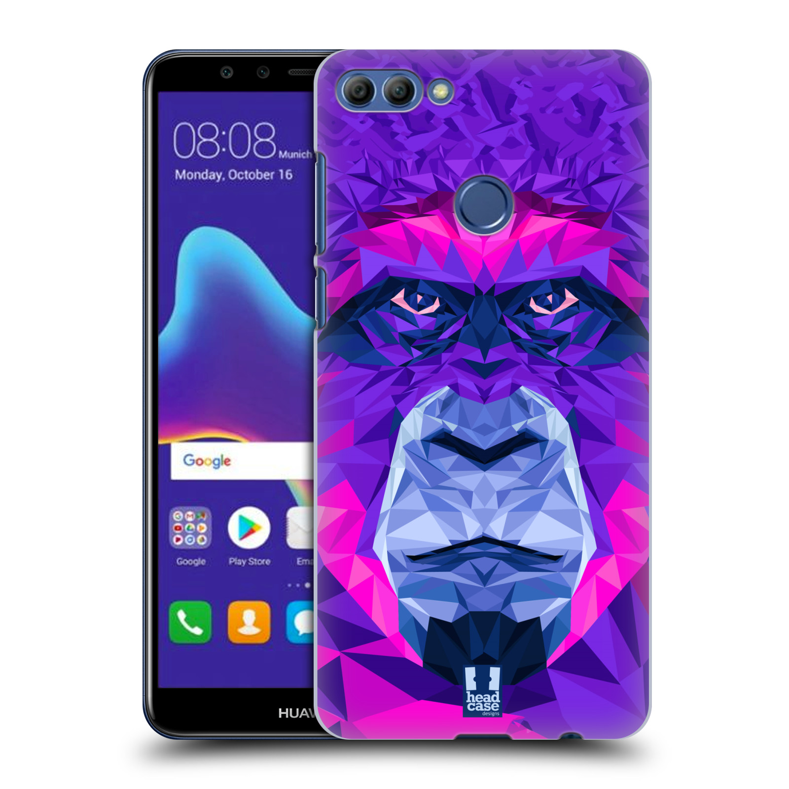 HEAD CASE plastový obal na mobil Huawei Y9 2018 vzor Geometrická zvířata 2 Orangutan