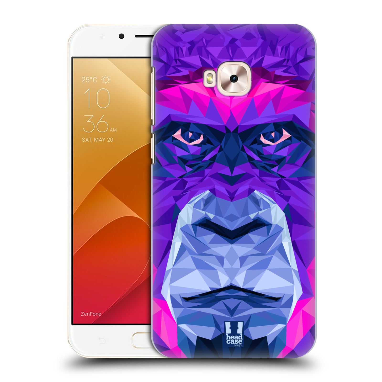 HEAD CASE plastový obal na mobil Asus Zenfone 4 Selfie Pro ZD552KL vzor Geometrická zvířata 2 Orangutan