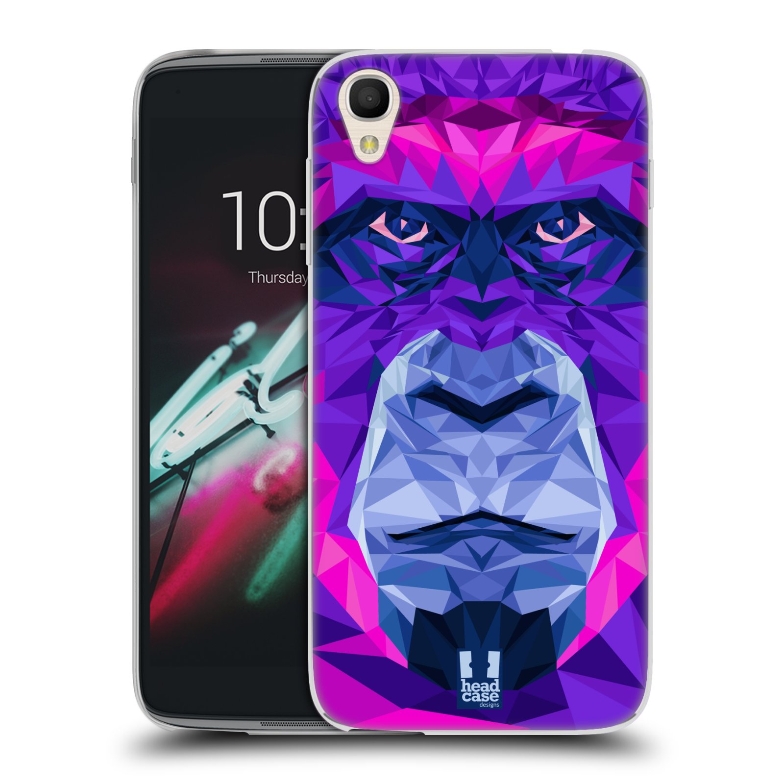 HEAD CASE silikonový obal na mobil Alcatel Idol 3 OT-6039Y (4.7) vzor Geometrická zvířata 2 Orangutan