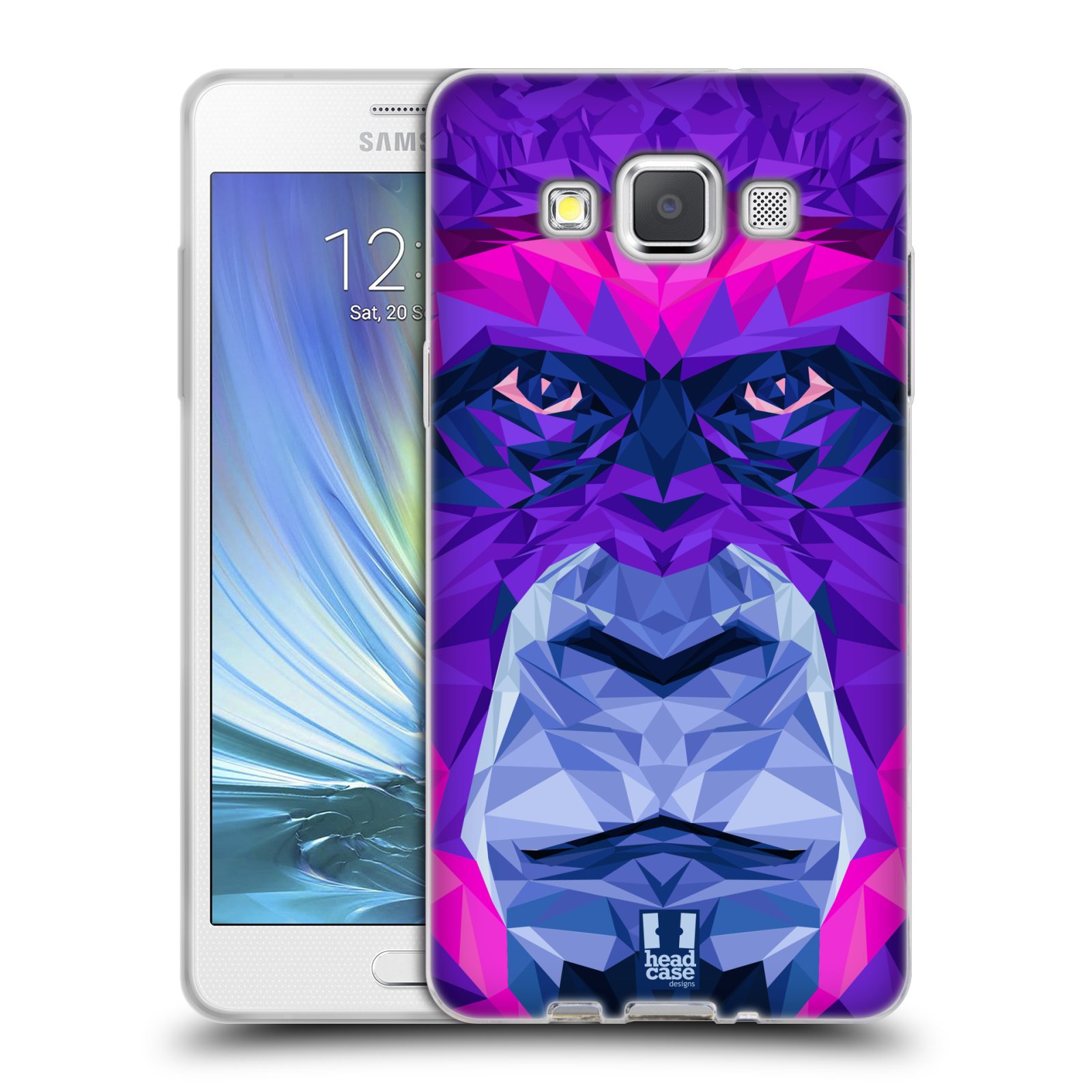 HEAD CASE silikonový obal na mobil Samsung Galaxy A5 vzor Geometrická zvířata 2 Orangutan