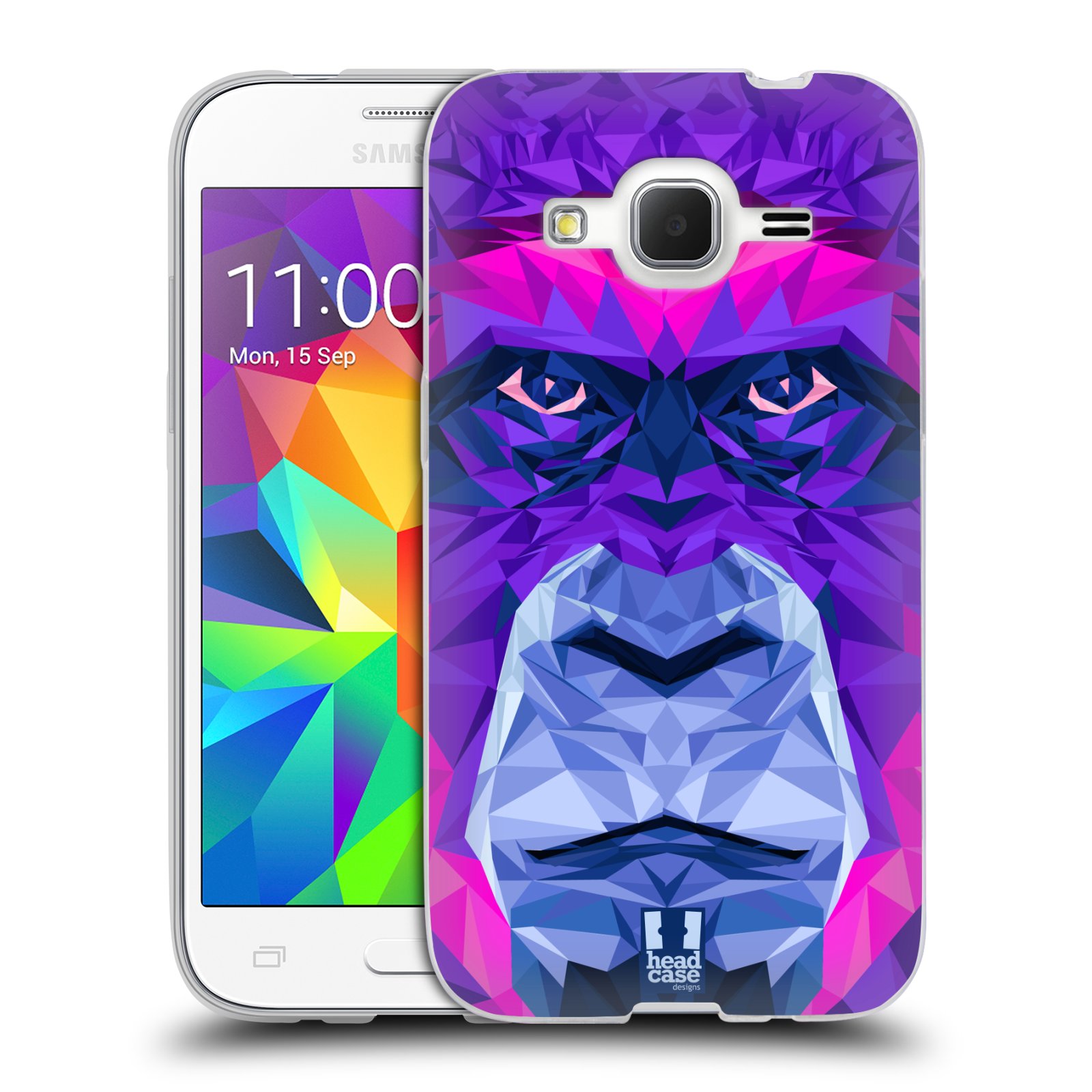 HEAD CASE silikonový obal na mobil Samsung Galaxy Core Prime (G360) vzor Geometrická zvířata 2 Orangutan