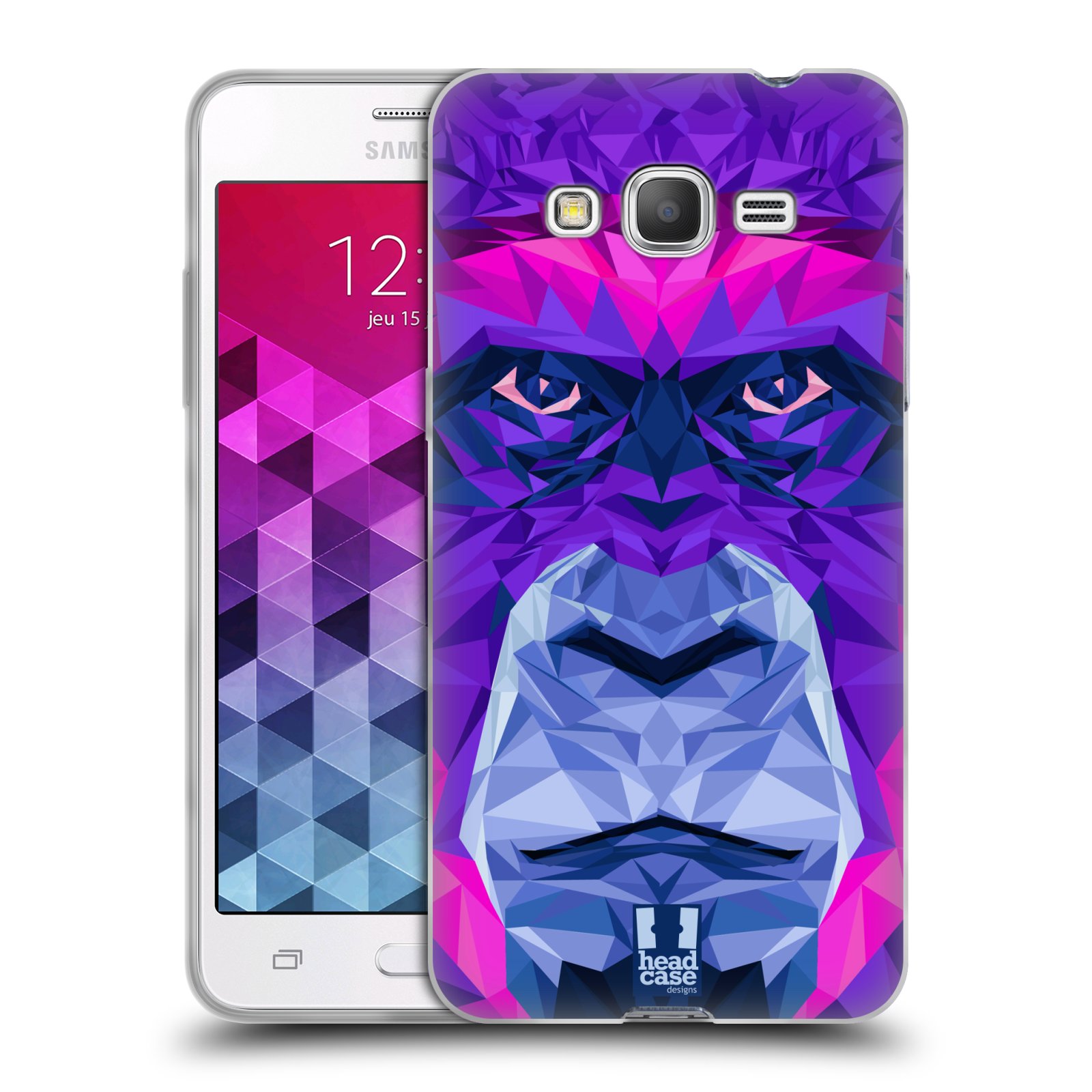 HEAD CASE silikonový obal na mobil Samsung Galaxy GRAND PRIME vzor Geometrická zvířata 2 Orangutan
