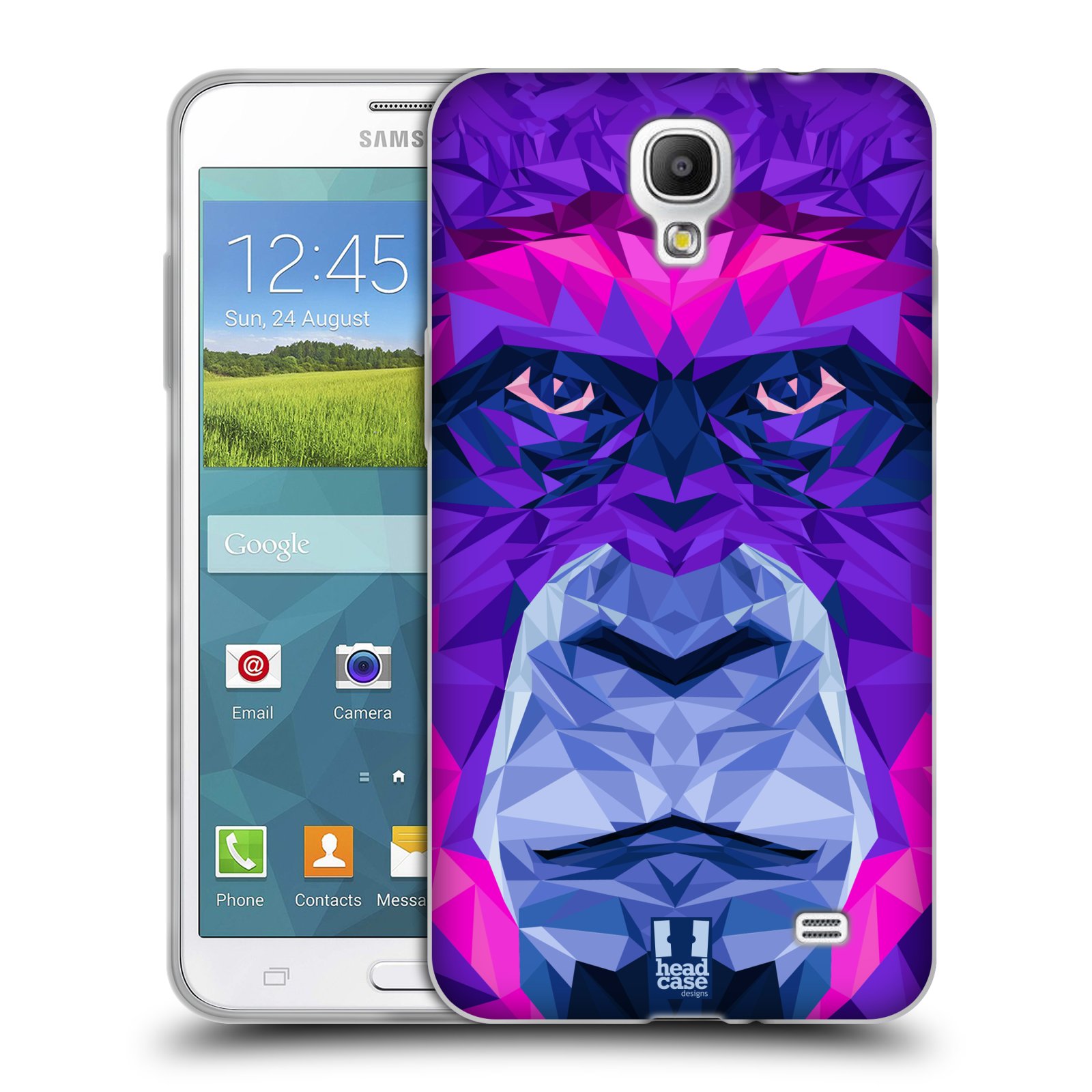 HEAD CASE silikonový obal na mobil Samsung Galaxy Mega 2 vzor Geometrická zvířata 2 Orangutan