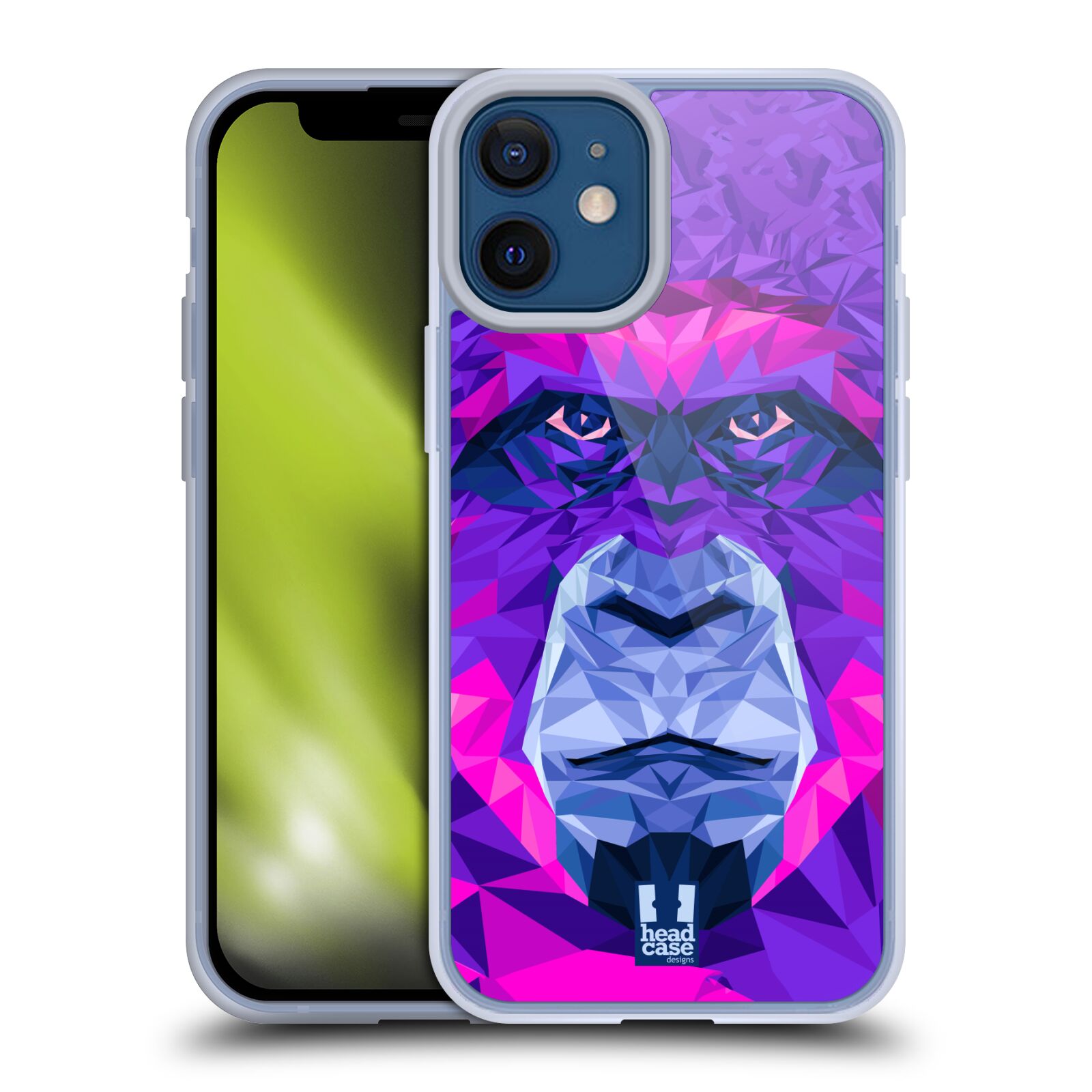 Plastový obal na mobil Apple Iphone 12 MINI vzor Geometrická zvířata 2 Orangutan
