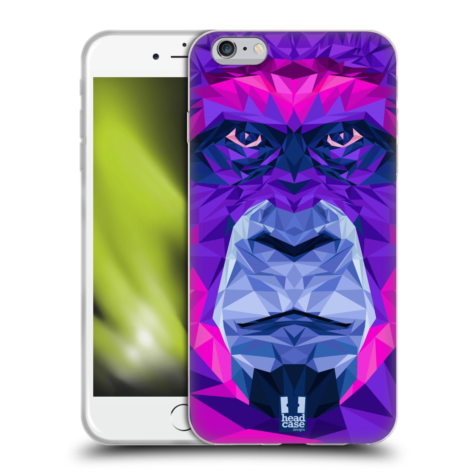 HEAD CASE silikonový obal na mobil Apple Iphone 6 PLUS/ 6S PLUS vzor Geometrická zvířata 2 Orangutan