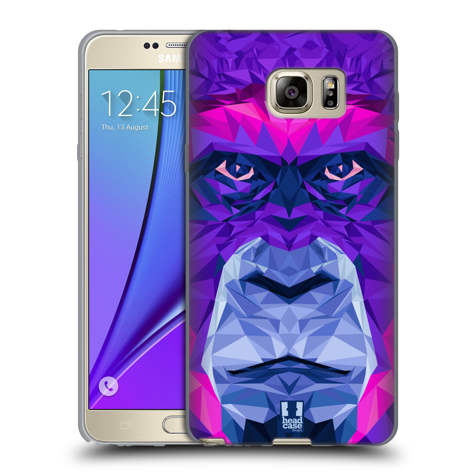 HEAD CASE silikonový obal na mobil Samsung Galaxy Note 5 (N920) vzor Geometrická zvířata 2 Orangutan