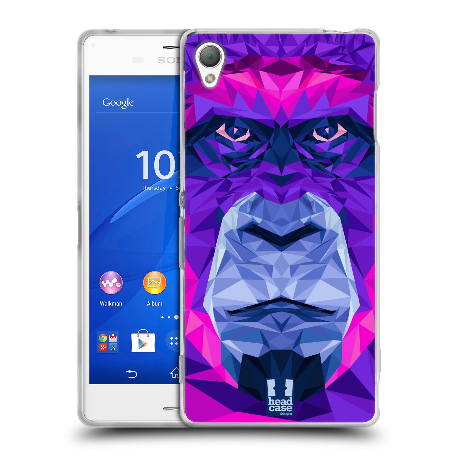 HEAD CASE silikonový obal na mobil Sony Xperia Z3 vzor Geometrická zvířata 2 Orangutan