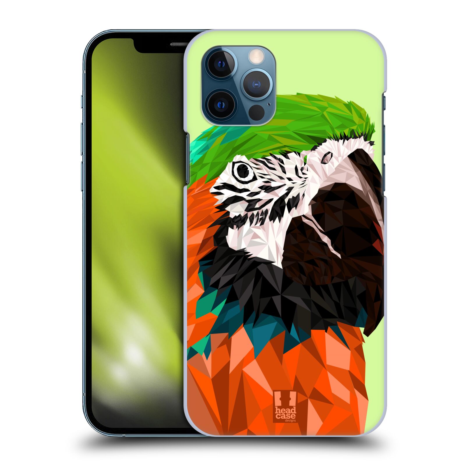 HEAD CASE plastový obal na mobil Apple Iphone 12 / Iphone 12 PRO vzor Geometrická zvířata 2 papoušek