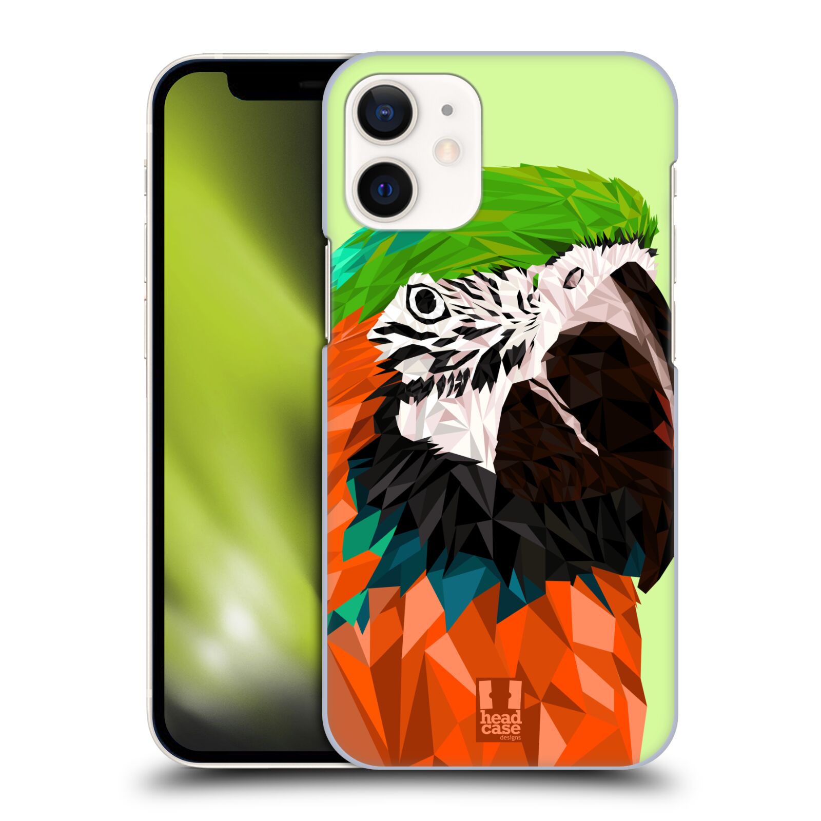 Plastový obal na mobil Apple Iphone 12 MINI vzor Geometrická zvířata 2 papoušek