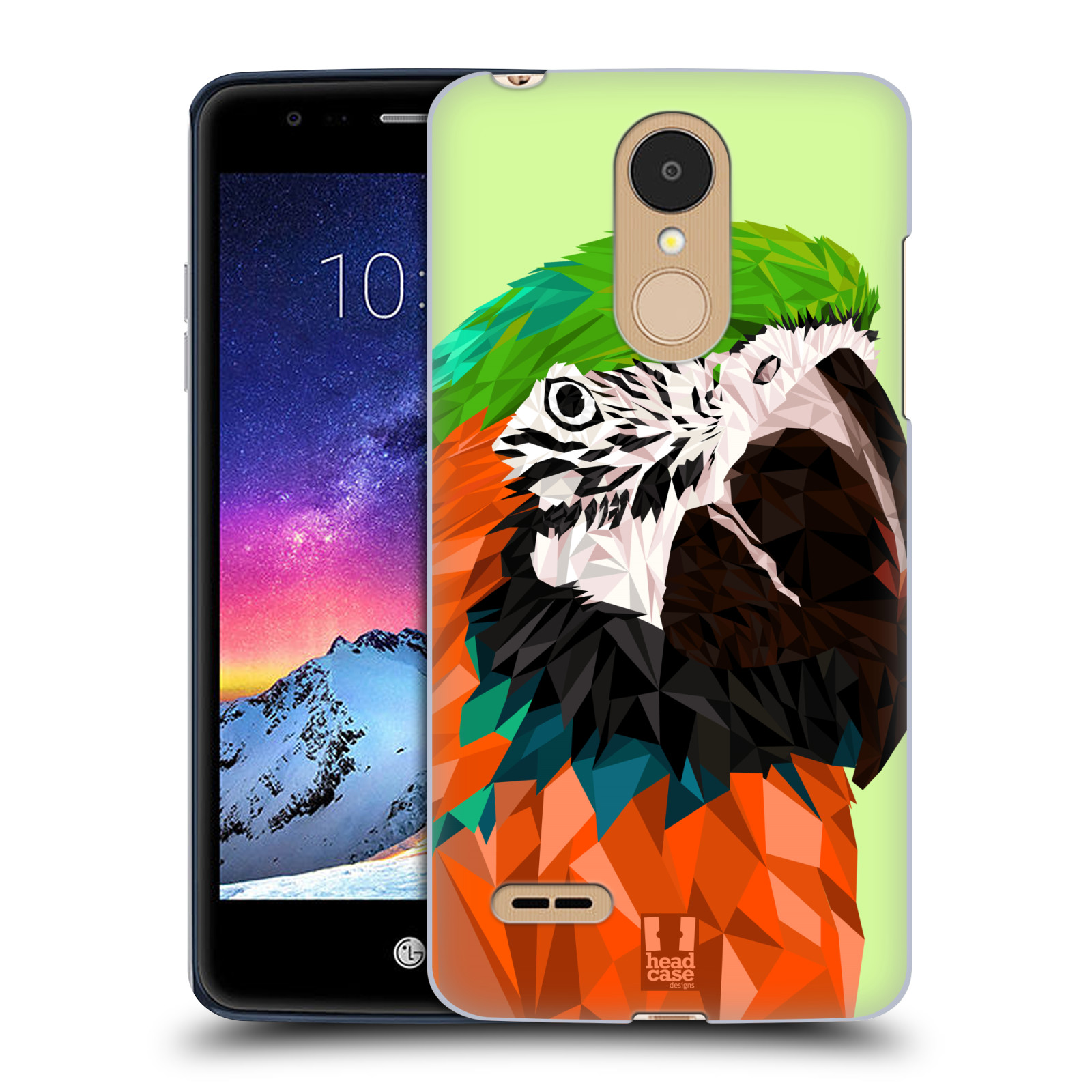HEAD CASE plastový obal na mobil LG K9 / K8 2018 vzor Geometrická zvířata 2 papoušek