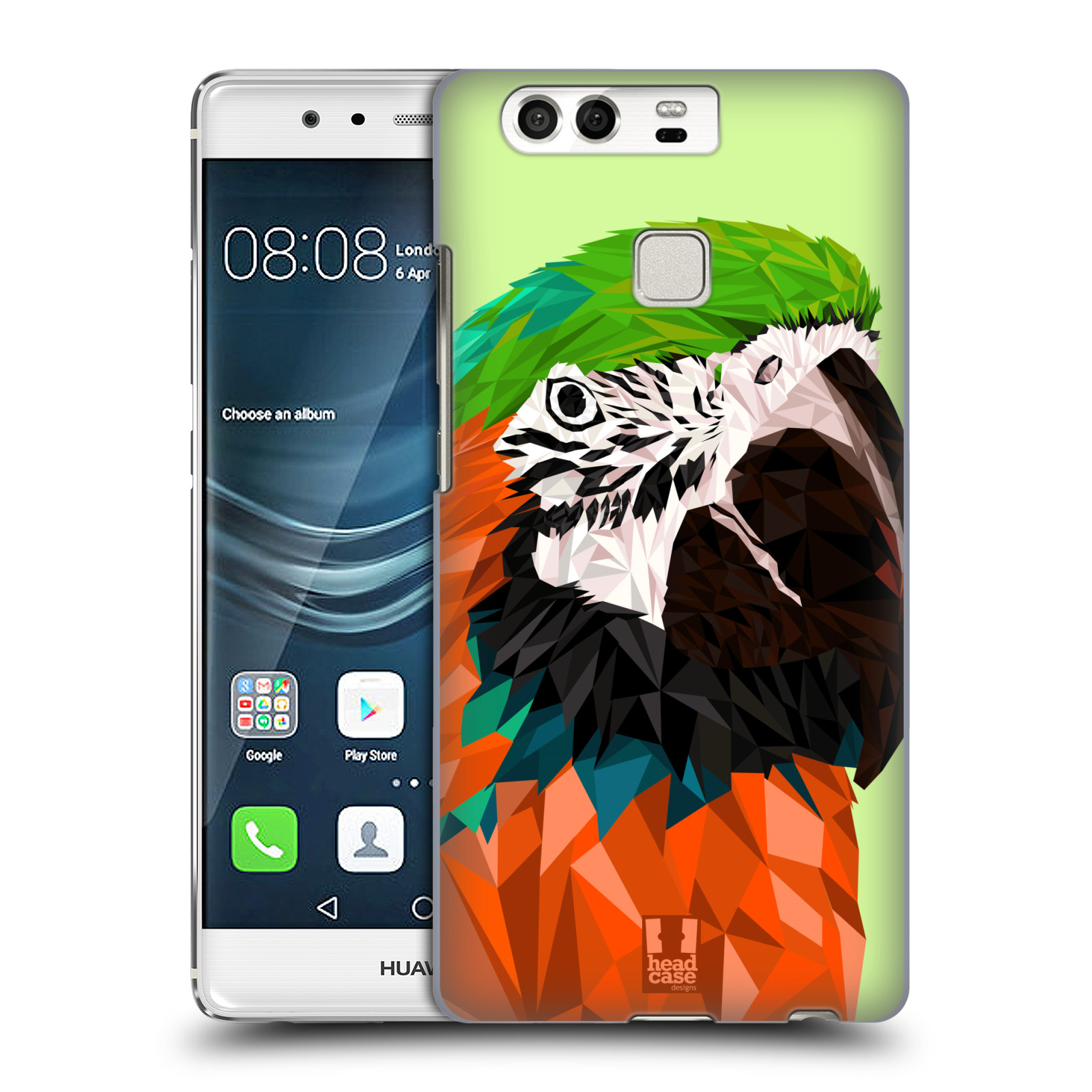 HEAD CASE plastový obal na mobil Huawei P9 / P9 DUAL SIM vzor Geometrická zvířata 2 papoušek