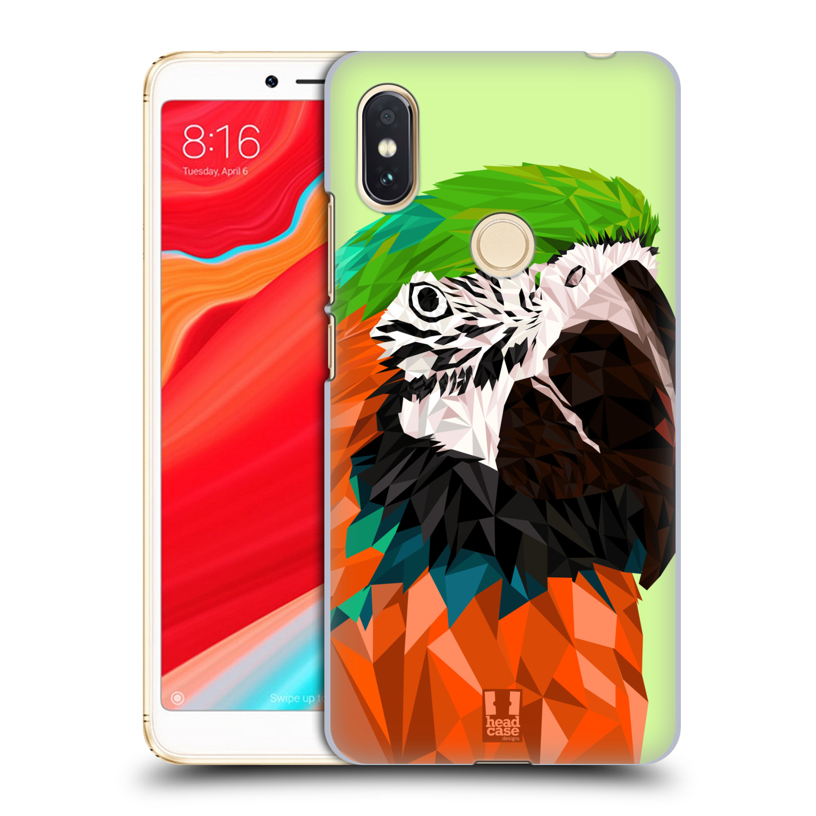 HEAD CASE plastový obal na mobil Xiaomi Redmi S2 vzor Geometrická zvířata 2 papoušek