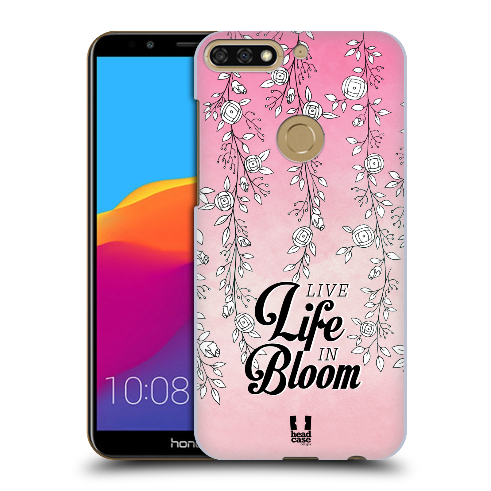 HEAD CASE plastový obal na mobil Honor 7c vzor Rětízky Girlanda květina