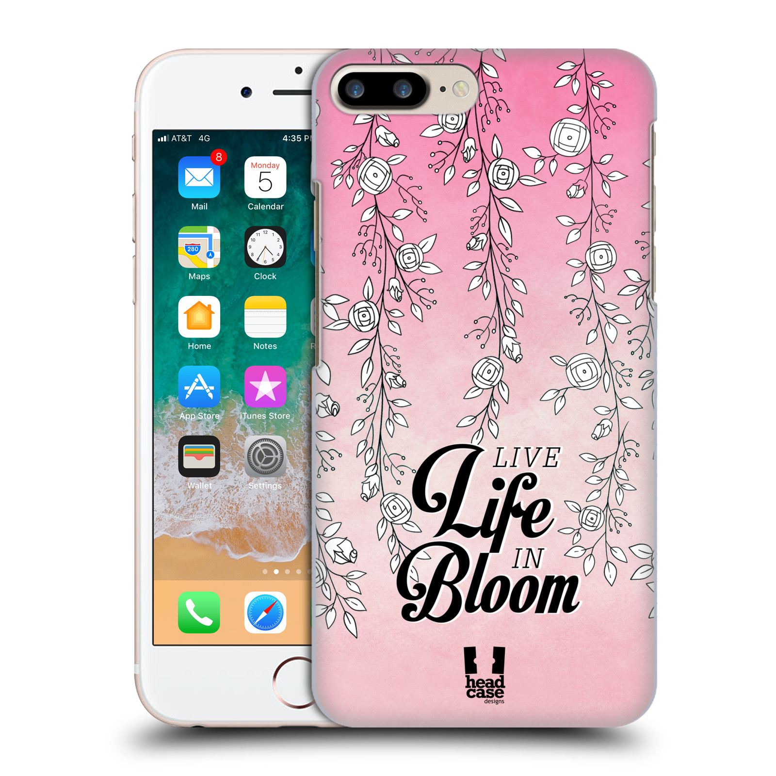 HEAD CASE plastový obal na mobil Apple Iphone 7 PLUS vzor Rětízky Girlanda květina