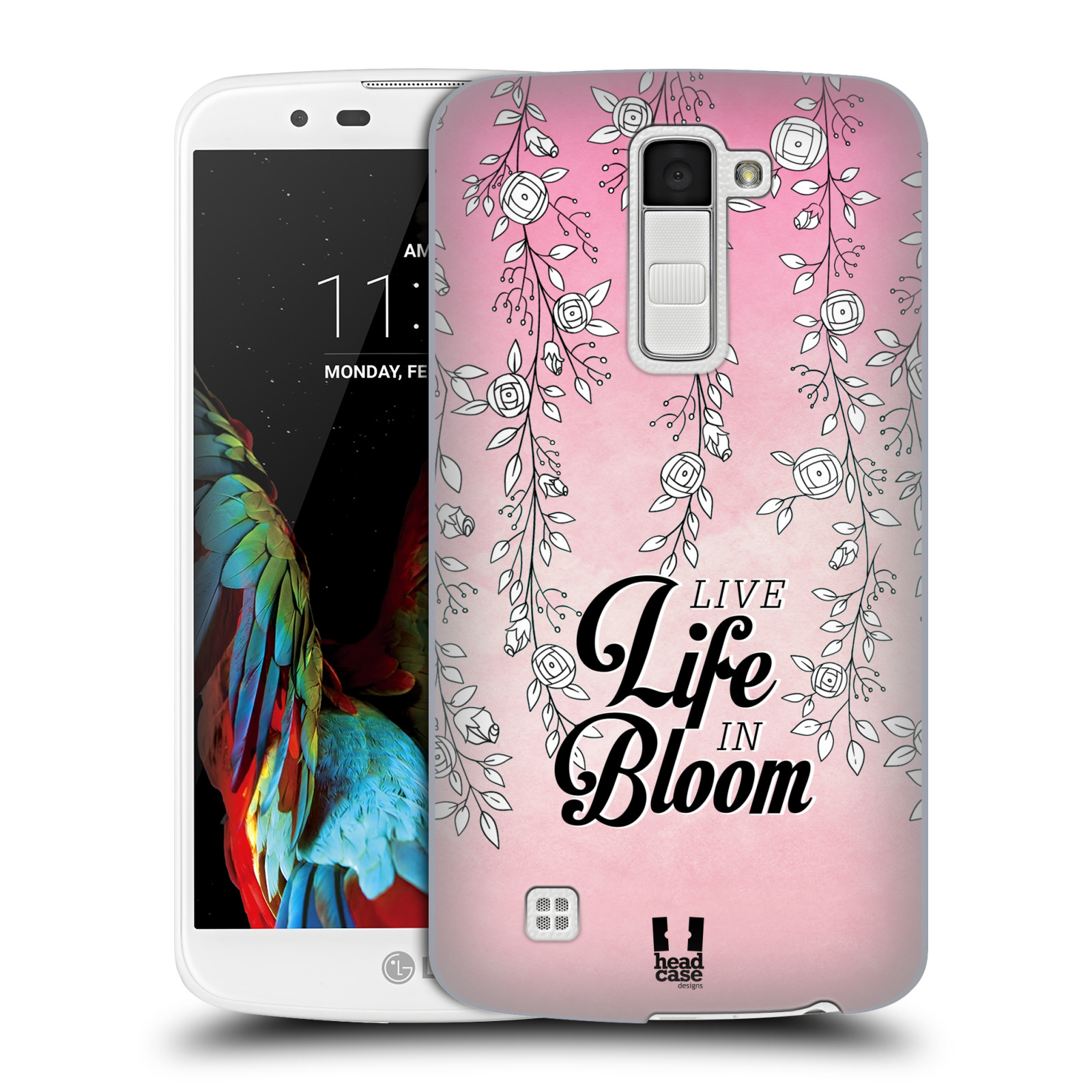 HEAD CASE plastový obal na mobil LG K10 vzor Rětízky Girlanda květina