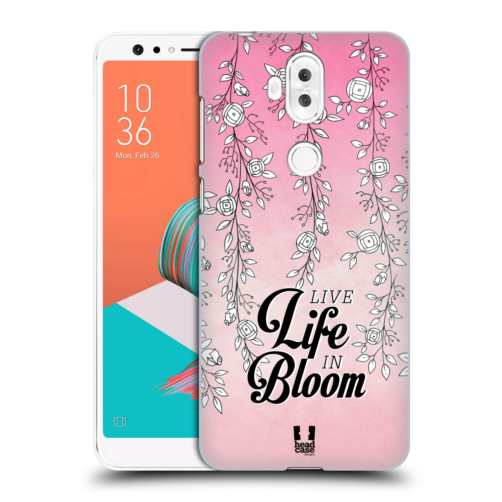 HEAD CASE plastový obal na mobil Asus Zenfone 5 LITE ZC600KL vzor Rětízky Girlanda květina