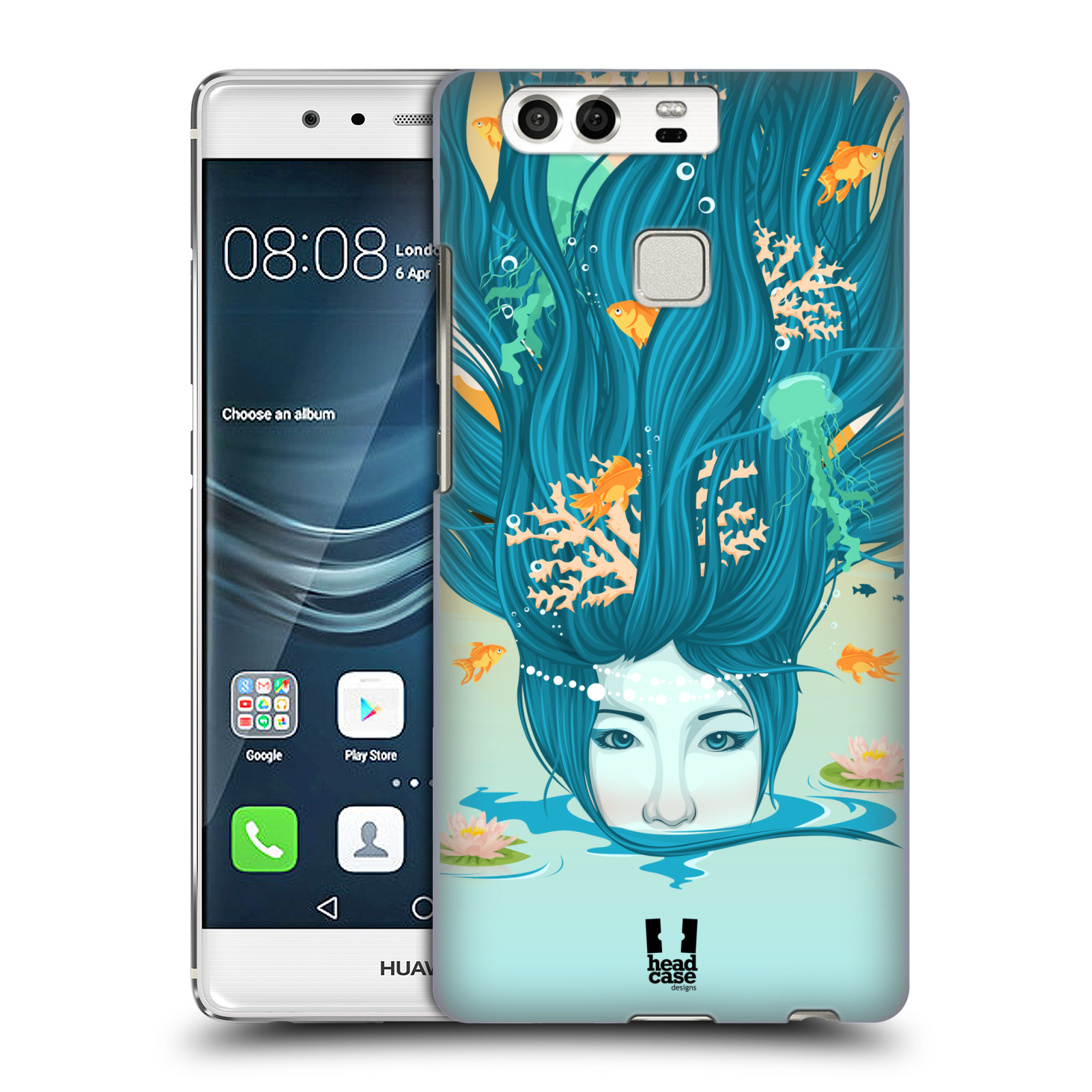 HEAD CASE plastový obal na mobil Huawei P9 / P9 DUAL SIM vzor Žena element VODA modrá