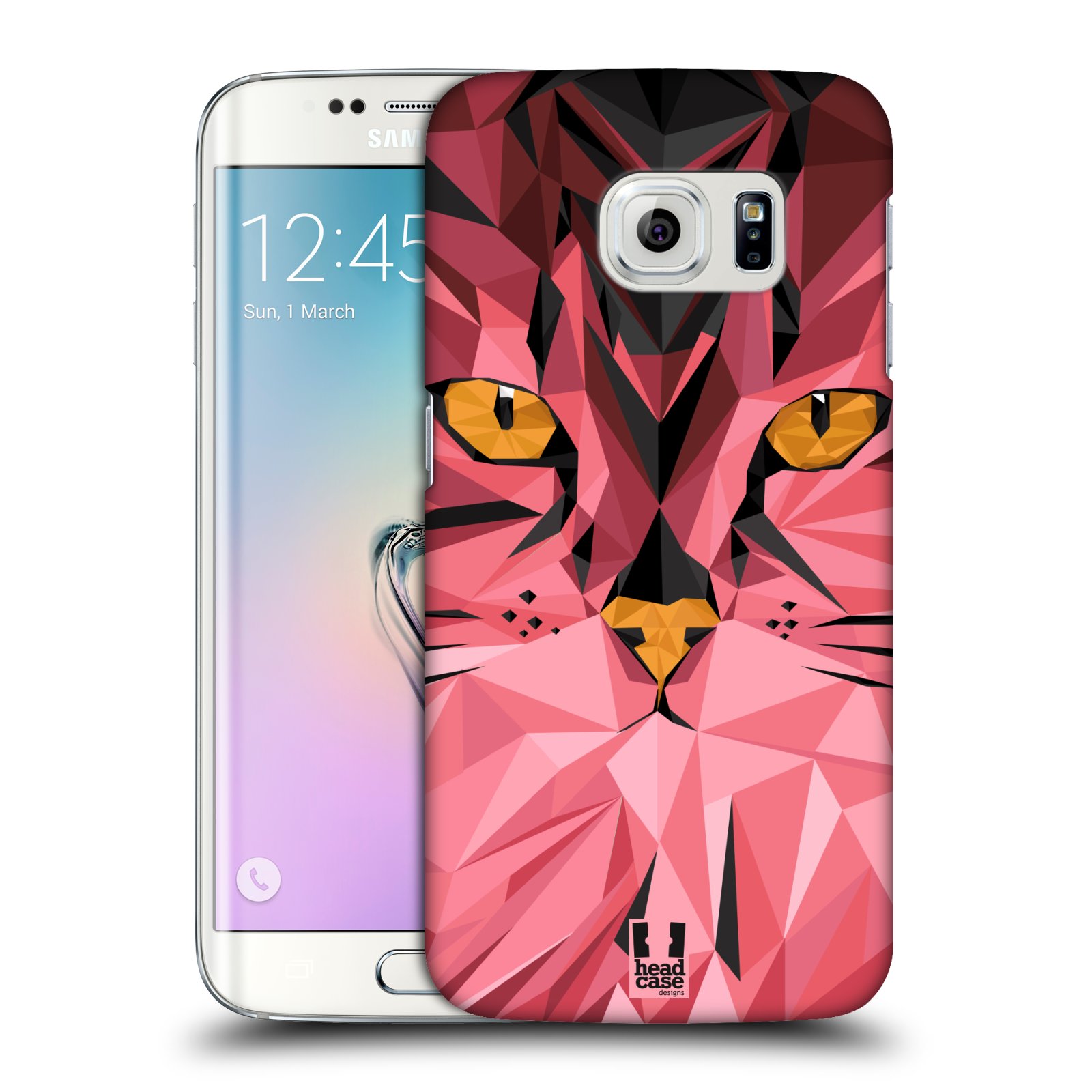 HEAD CASE plastový obal na mobil SAMSUNG Galaxy S6 EDGE (G9250, G925, G925F) vzor Geometrická zvířata kočka