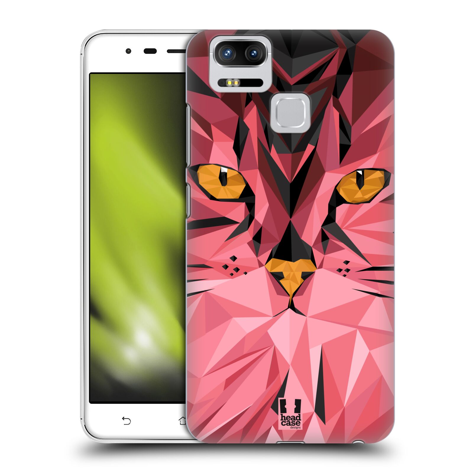 HEAD CASE plastový obal na mobil Asus Zenfone 3 Zoom ZE553KL vzor Geometrická zvířata kočka