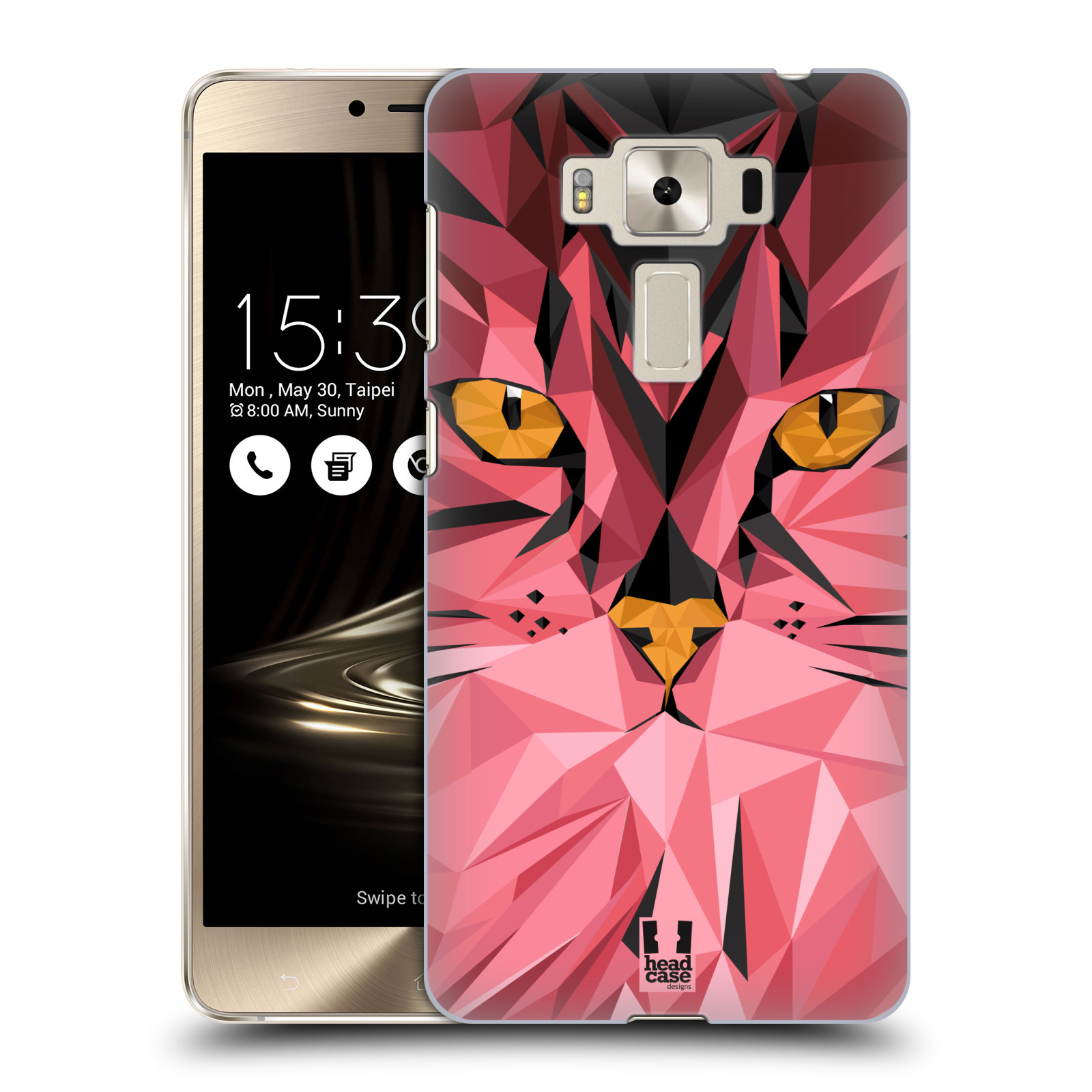 HEAD CASE plastový obal na mobil Asus Zenfone 3 DELUXE ZS550KL vzor Geometrická zvířata kočka