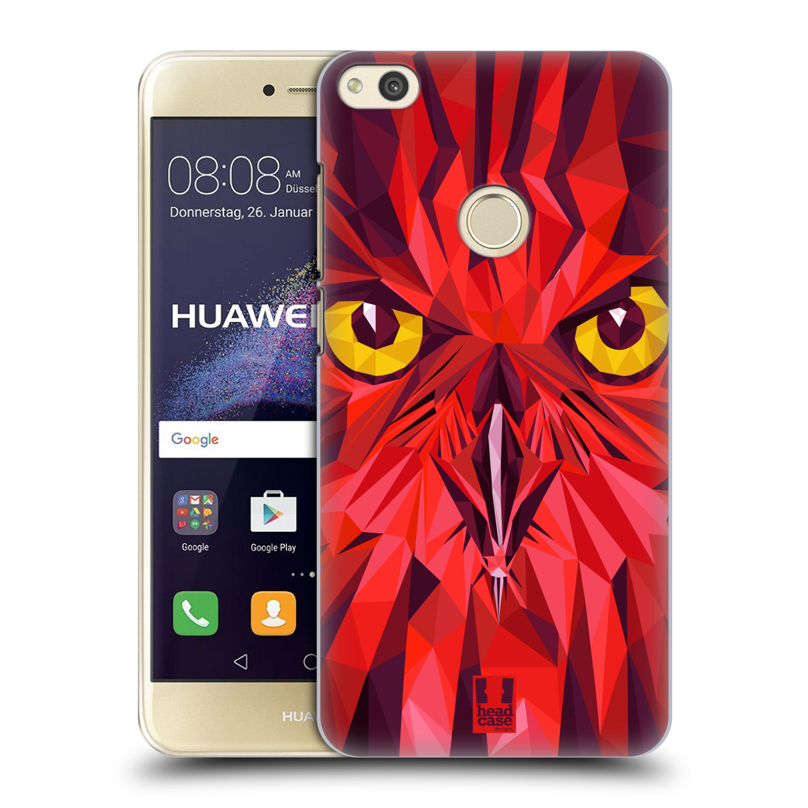 HEAD CASE silikonový obal na mobil Huawei P8 LITE 2017 vzor Geometrická zvířata sova