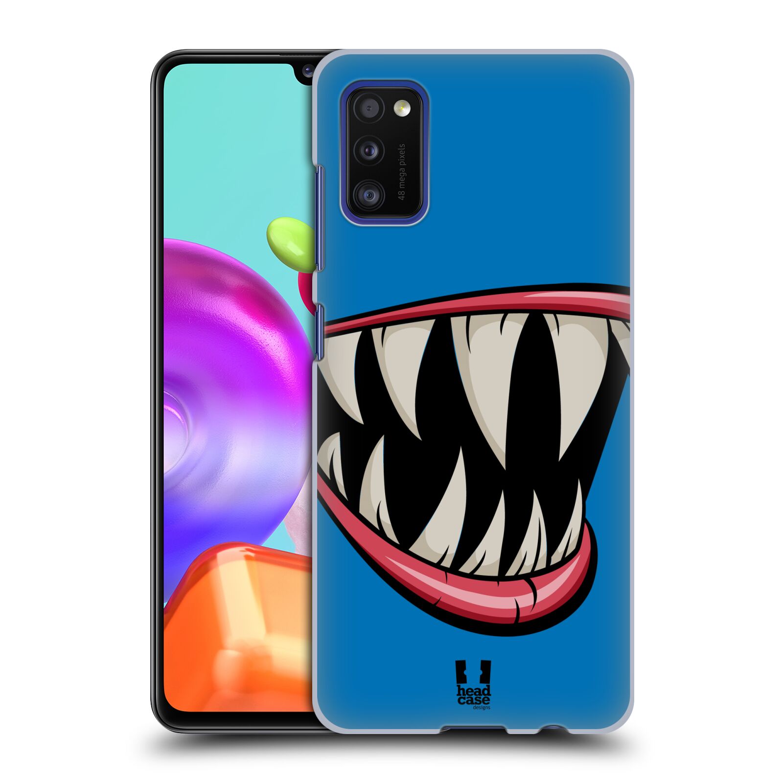 Zadní kryt na mobil Samsung Galaxy A41 vzor Zvířecí úsměv ryba modrá