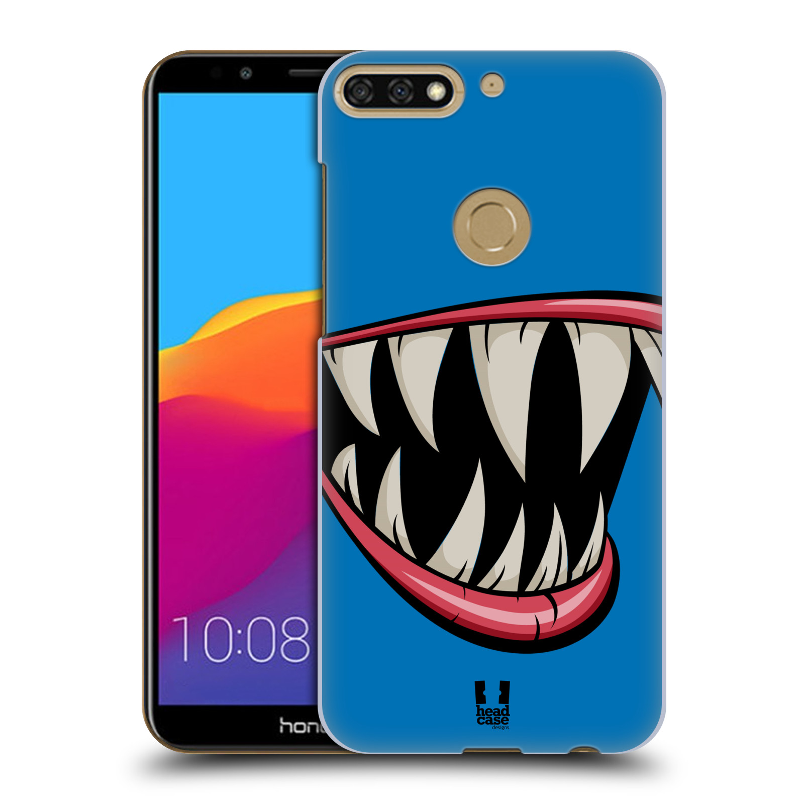 HEAD CASE plastový obal na mobil Honor 7c vzor Zvířecí úsměv ryba modrá