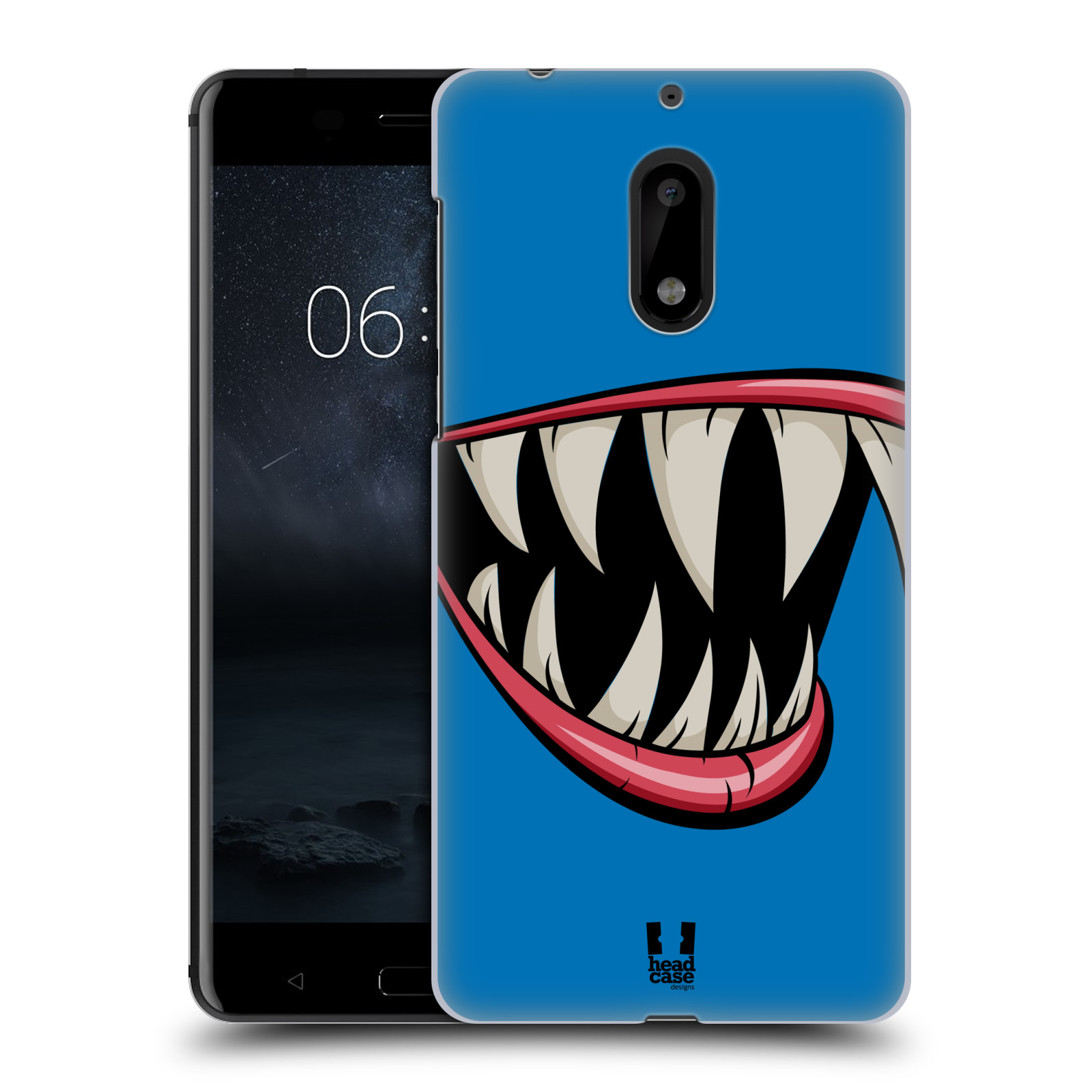 HEAD CASE plastový obal na mobil Nokia 6 vzor Zvířecí úsměv ryba modrá