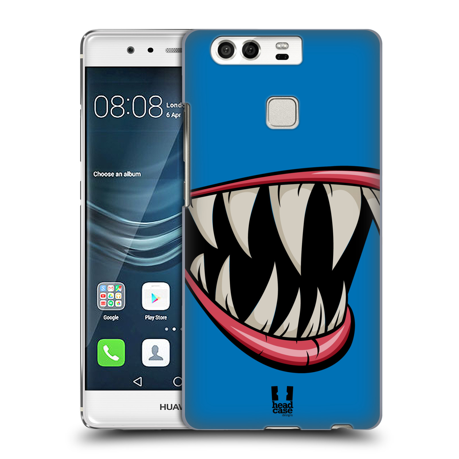 HEAD CASE plastový obal na mobil Huawei P9 / P9 DUAL SIM vzor Zvířecí úsměv ryba modrá