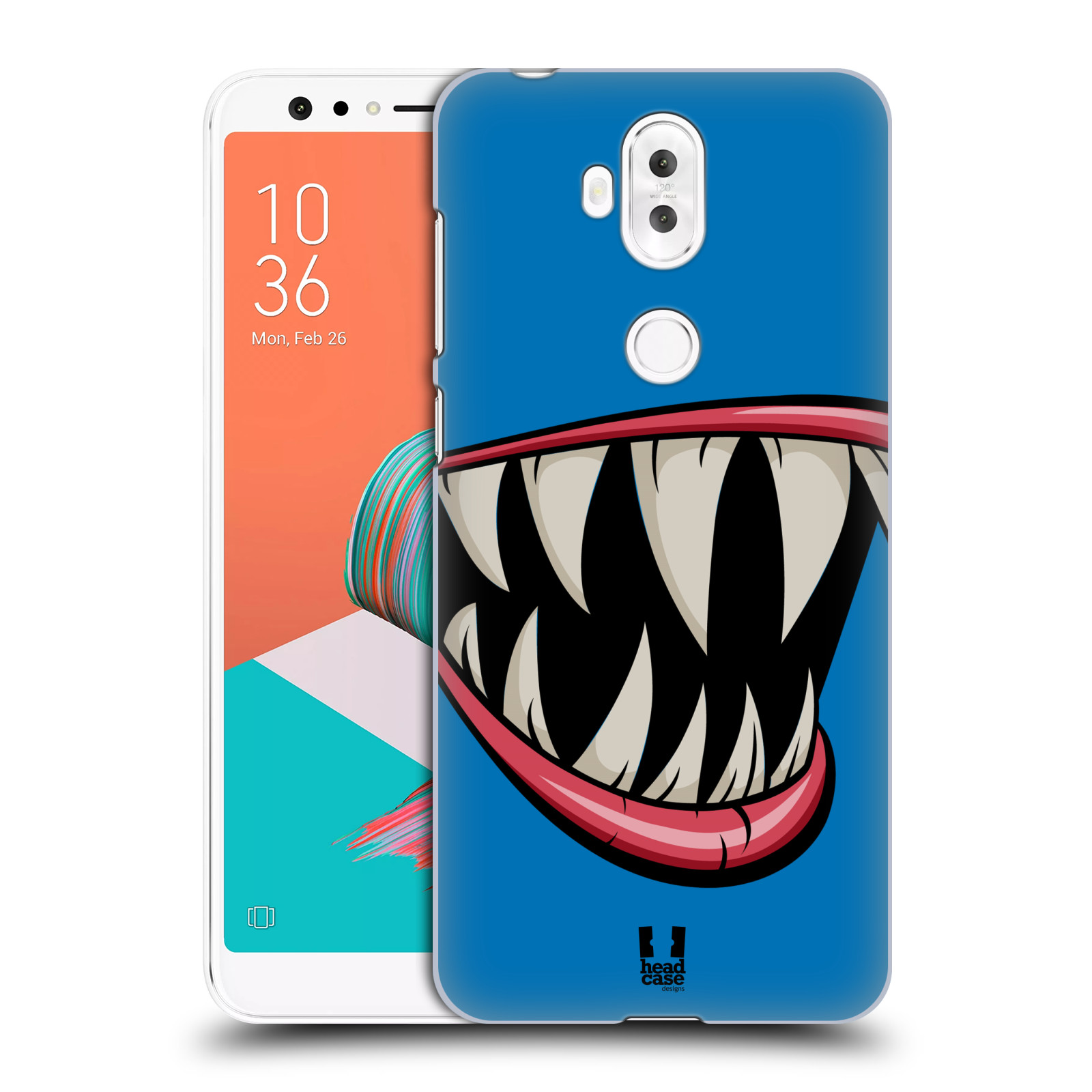 HEAD CASE plastový obal na mobil Asus Zenfone 5 LITE ZC600KL vzor Zvířecí úsměv ryba modrá