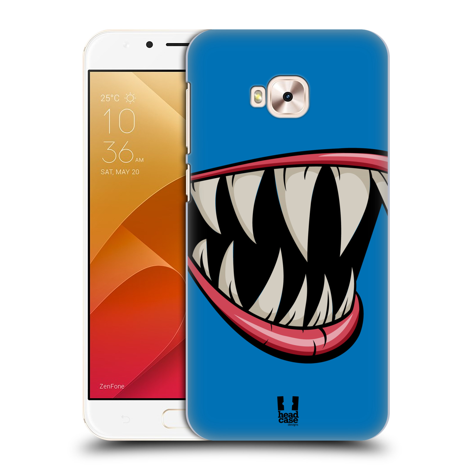 HEAD CASE plastový obal na mobil Asus Zenfone 4 Selfie Pro ZD552KL vzor Zvířecí úsměv ryba modrá