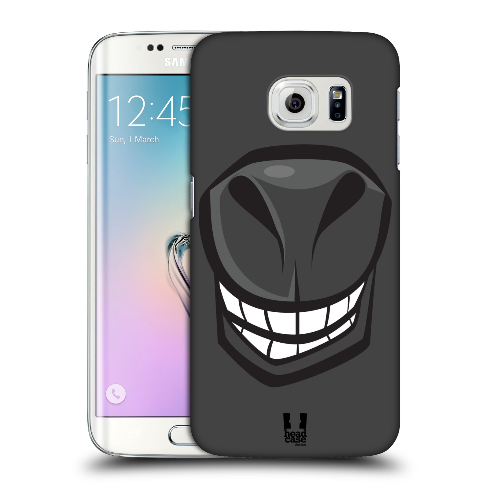 HEAD CASE plastový obal na mobil SAMSUNG Galaxy S6 EDGE (G9250, G925, G925F) vzor Zvířecí úsměv kůň šedá