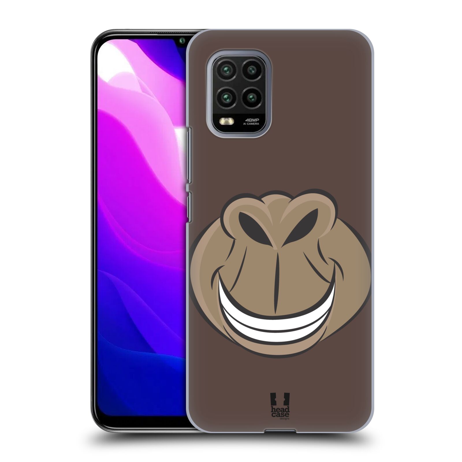 Zadní kryt, obal na mobil Xiaomi Mi 10 LITE vzor Zvířecí úsměv opice hnědá