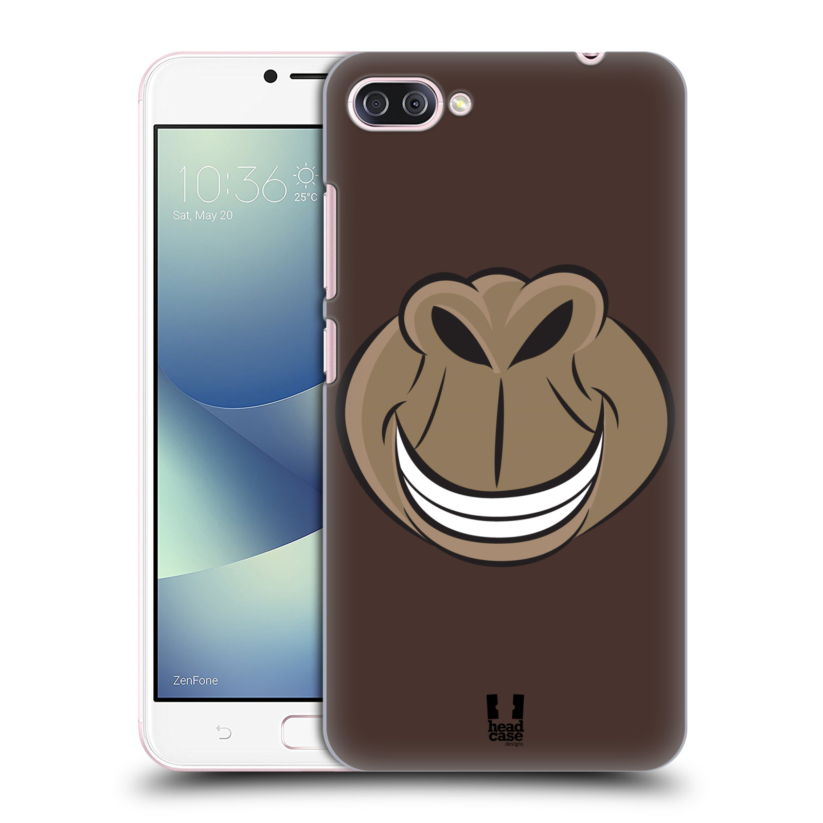 HEAD CASE plastový obal na mobil Asus Zenfone 4 MAX ZC554KL vzor Zvířecí úsměv opice hnědá