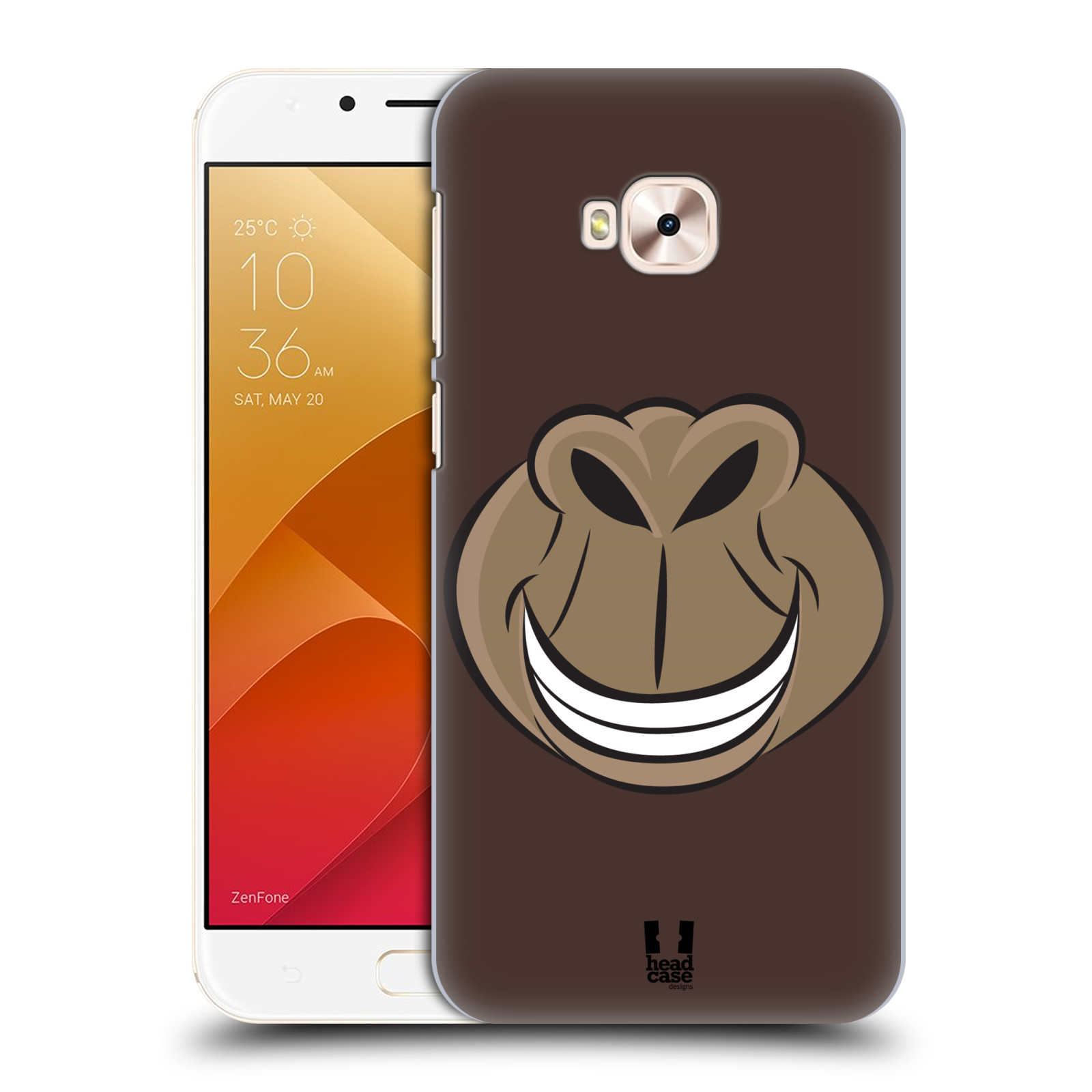 HEAD CASE plastový obal na mobil Asus Zenfone 4 Selfie Pro ZD552KL vzor Zvířecí úsměv opice hnědá