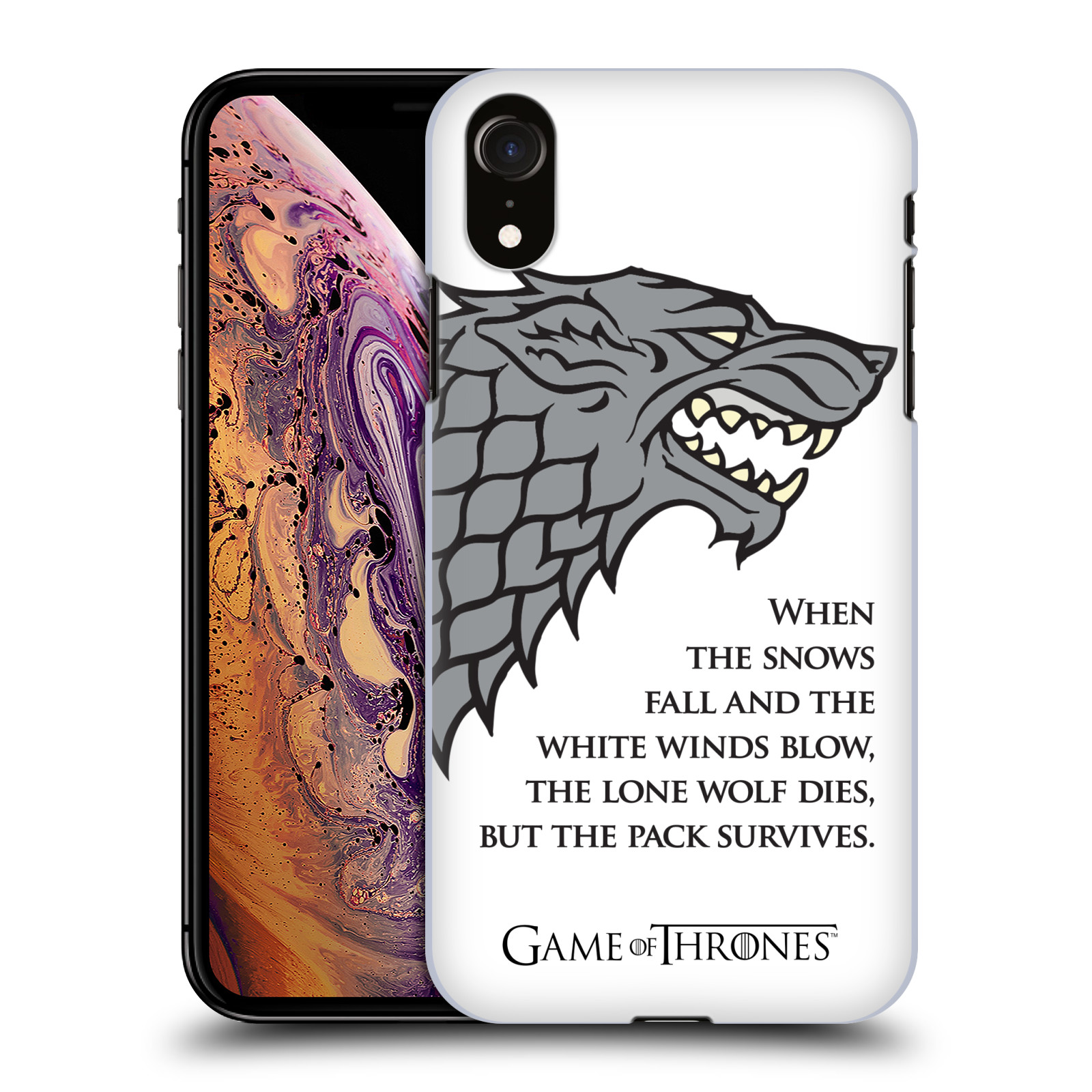 Zadní obal pro mobil Apple Iphone XR - HEAD CASE - Hra o Trůny - Vlk