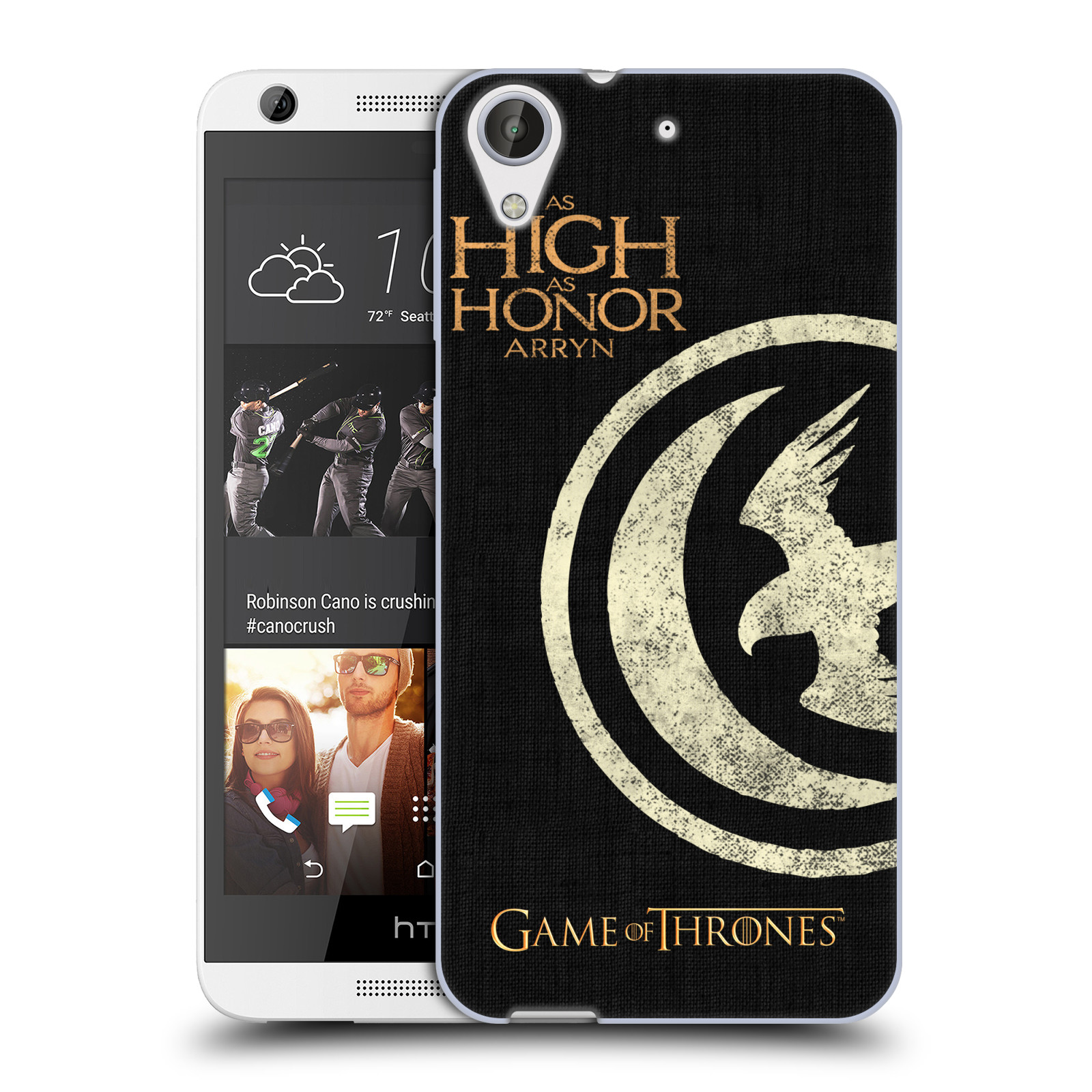 HEAD CASE silikonový obal na mobil HTC Desire 626 oficiální kryt Hra o trůny Rod Arrynů z Orlího hnízda