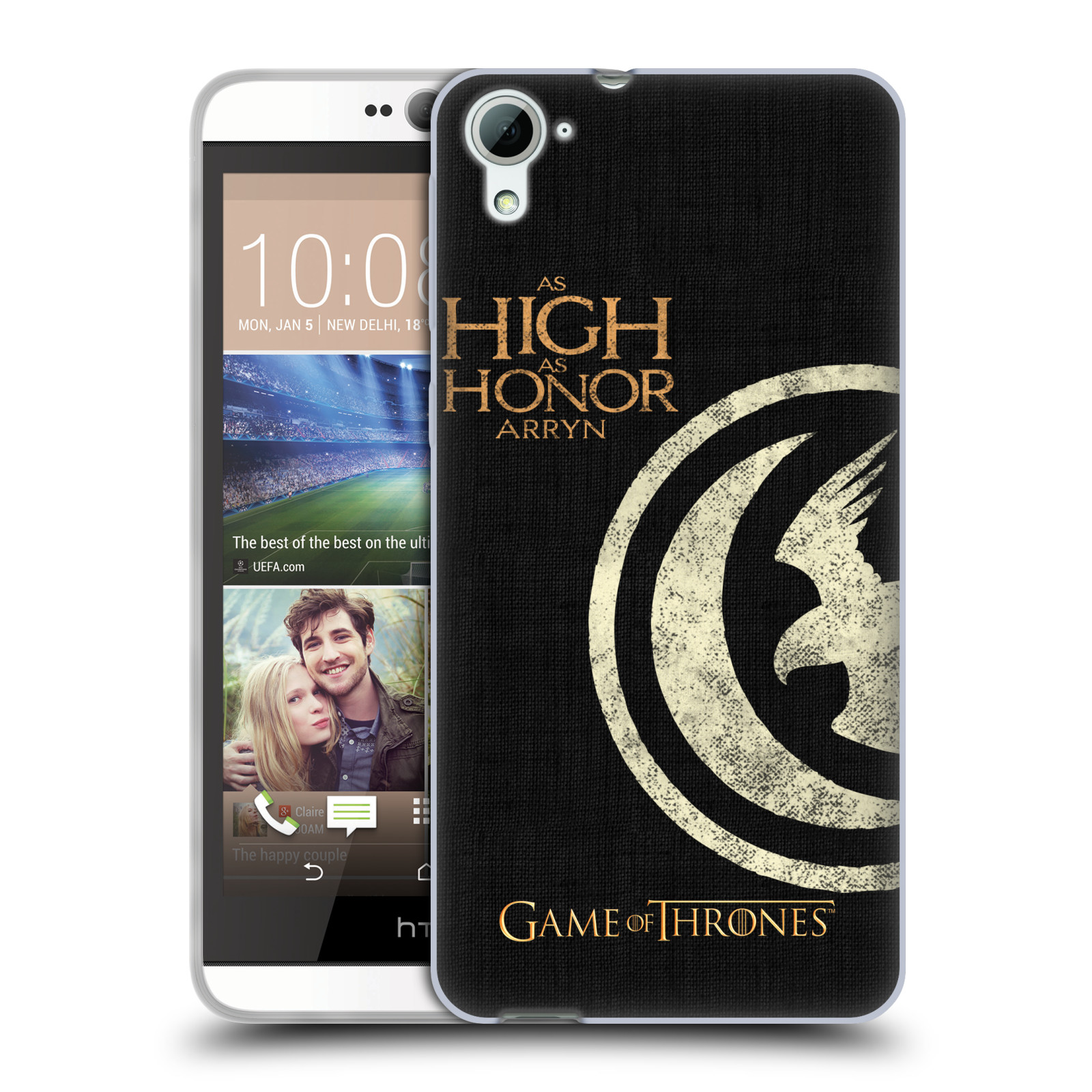 HEAD CASE silikonový obal na mobil HTC Desire 826 oficiální kryt Hra o trůny Rod Arrynů z Orlího hnízda