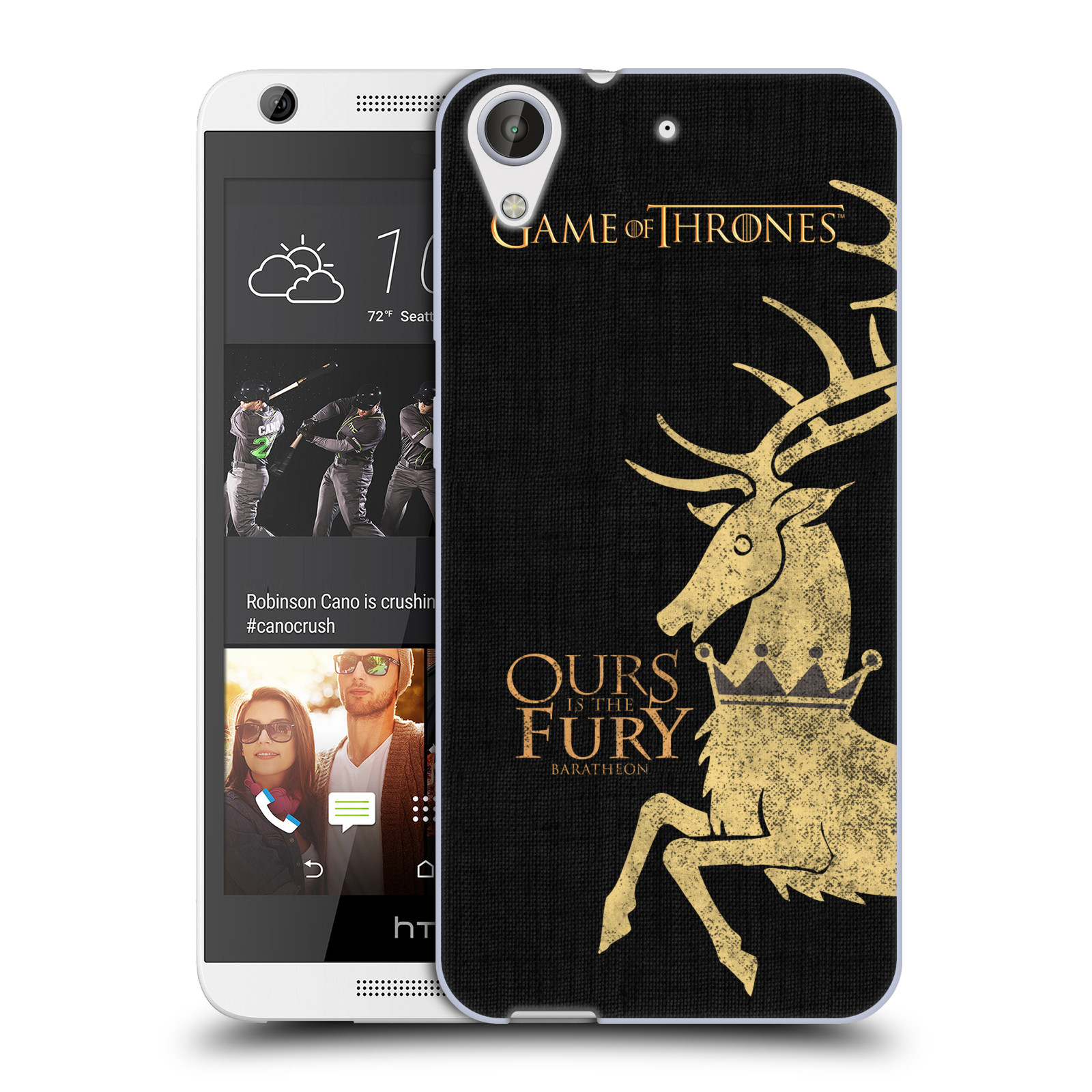 HEAD CASE silikonový obal na mobil HTC Desire 626 oficiální kryt Hra o trůny Rod Baratheonů z Bouřlivého konce