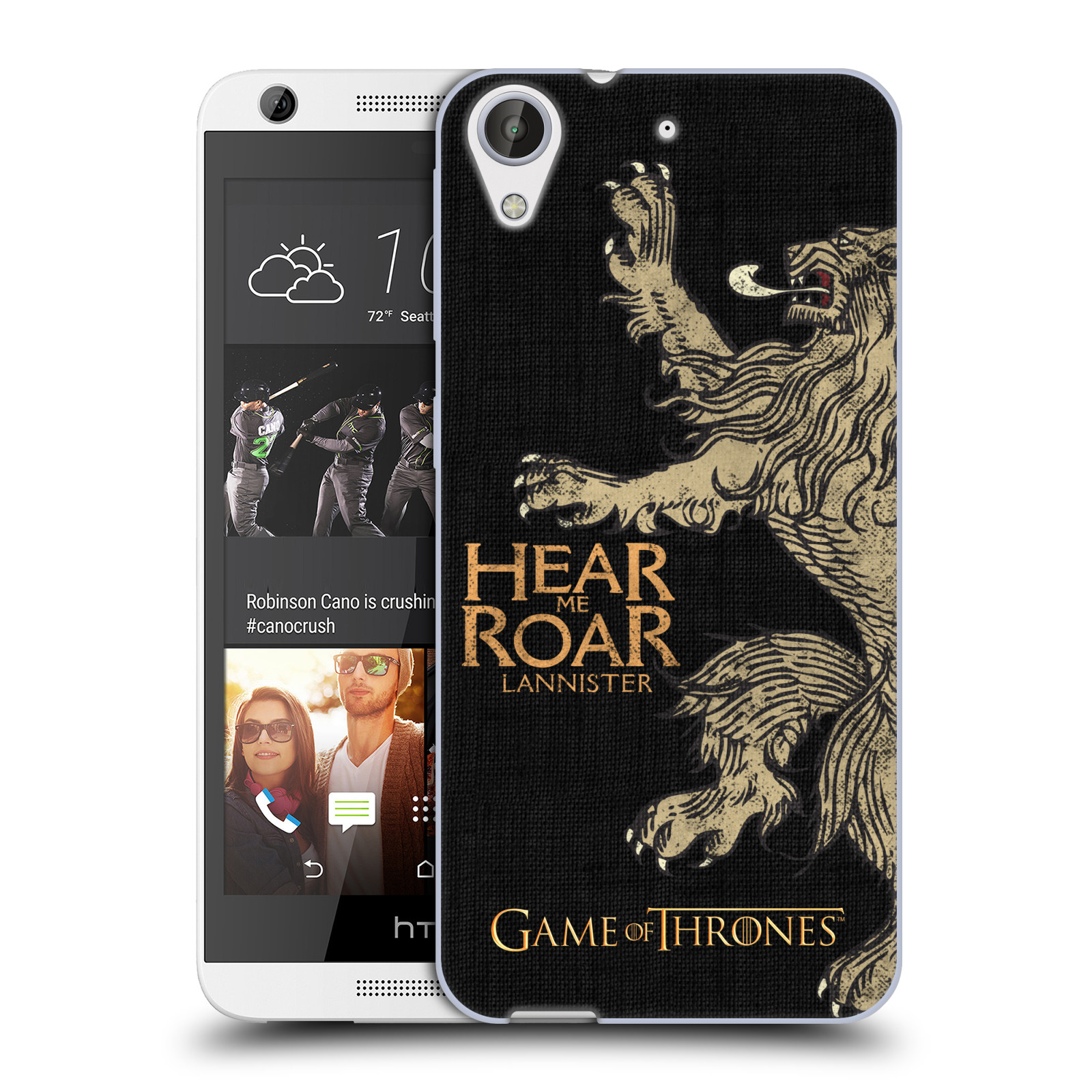 HEAD CASE silikonový obal na mobil HTC Desire 626 oficiální kryt Hra o trůny Lannisterové z Casterlyovi skály