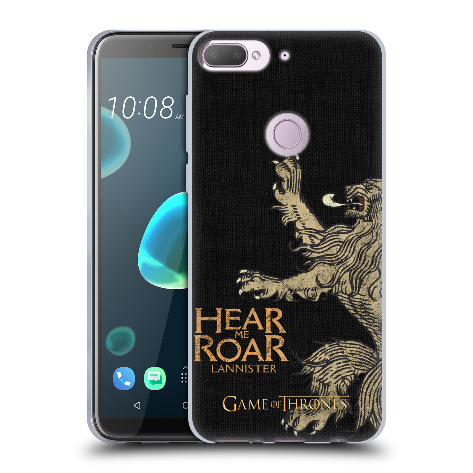 HEAD CASE silikonový obal na mobil HTC Desire 12+ / Desire 12+ DUAL SIM oficiální kryt Hra o trůny Lannisterové z Casterlyovi skály