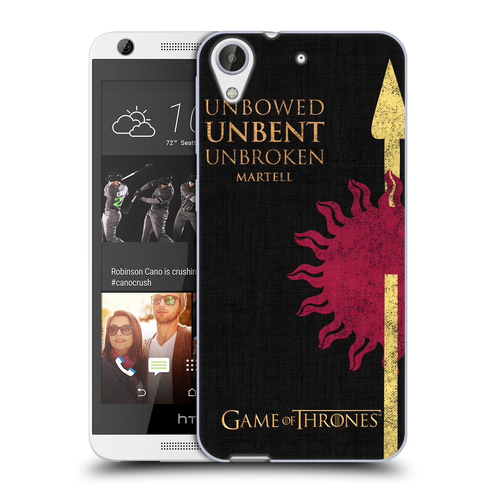 HEAD CASE silikonový obal na mobil HTC Desire 626 oficiální kryt Hra o trůny Martellové z Dorne