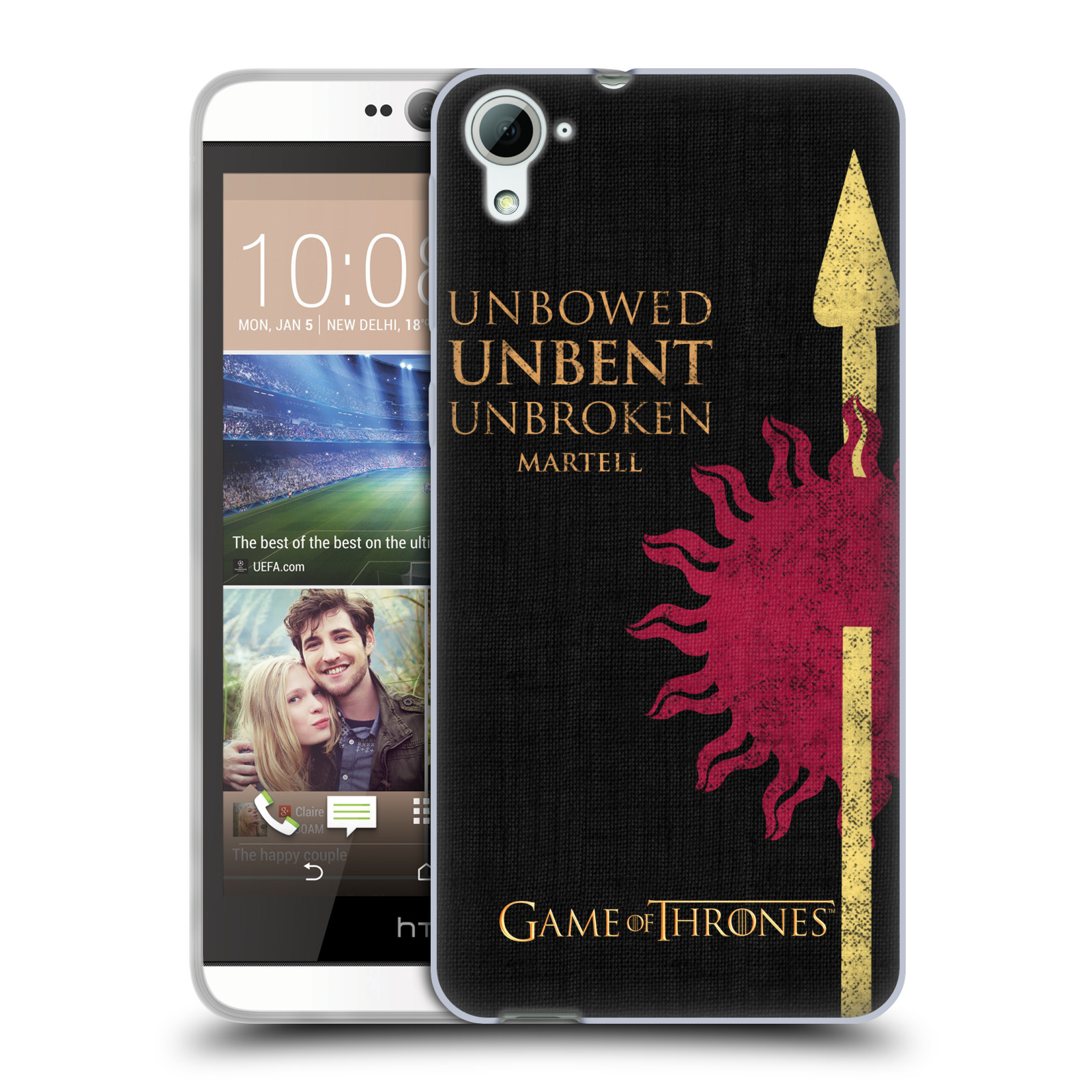 HEAD CASE silikonový obal na mobil HTC Desire 826 oficiální kryt Hra o trůny Martellové z Dorne