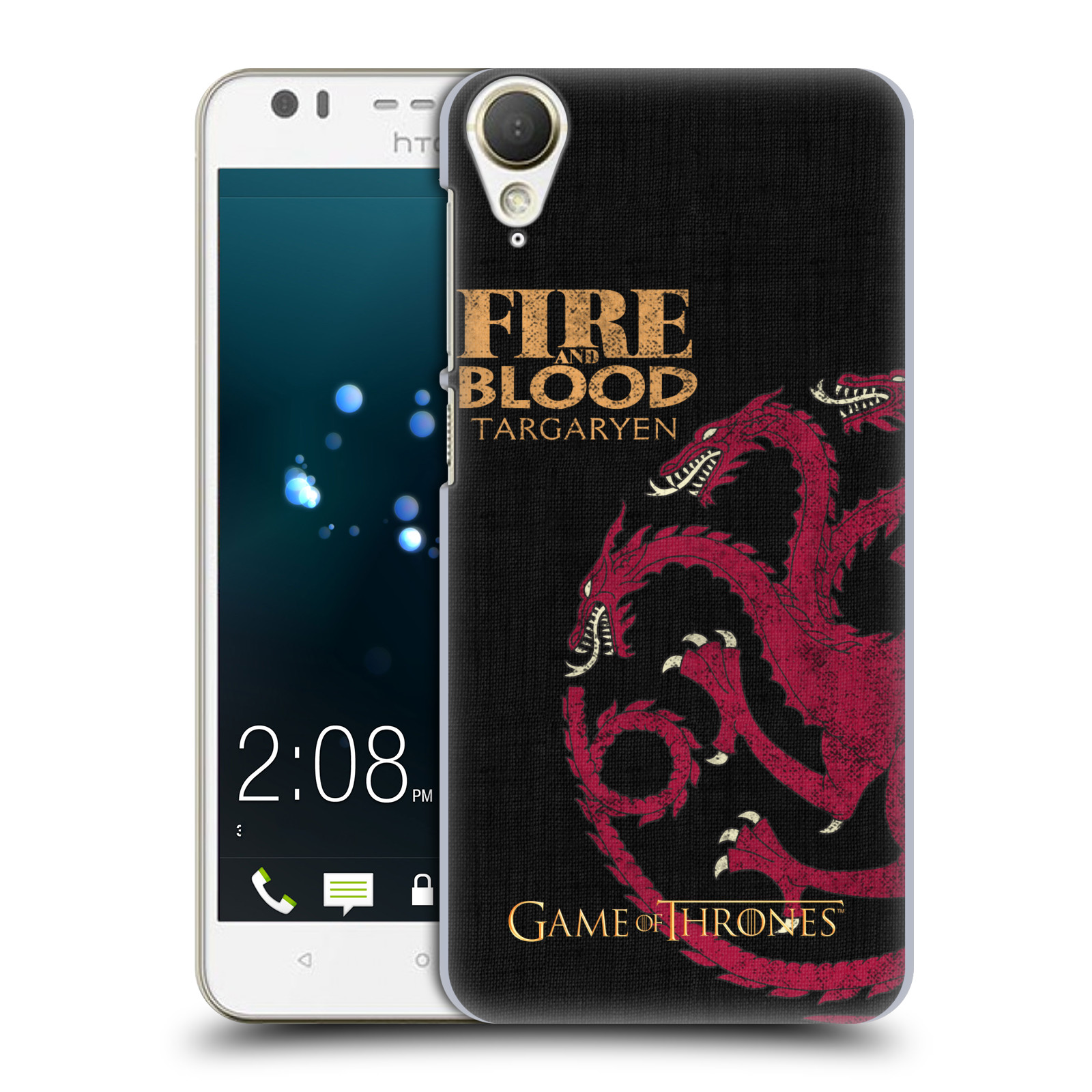HEAD CASE plastový obal na mobil HTC Desire 10 Lifestyle oficiální kryt Hra o trůny Rod Targaryenů z Dračího kamene