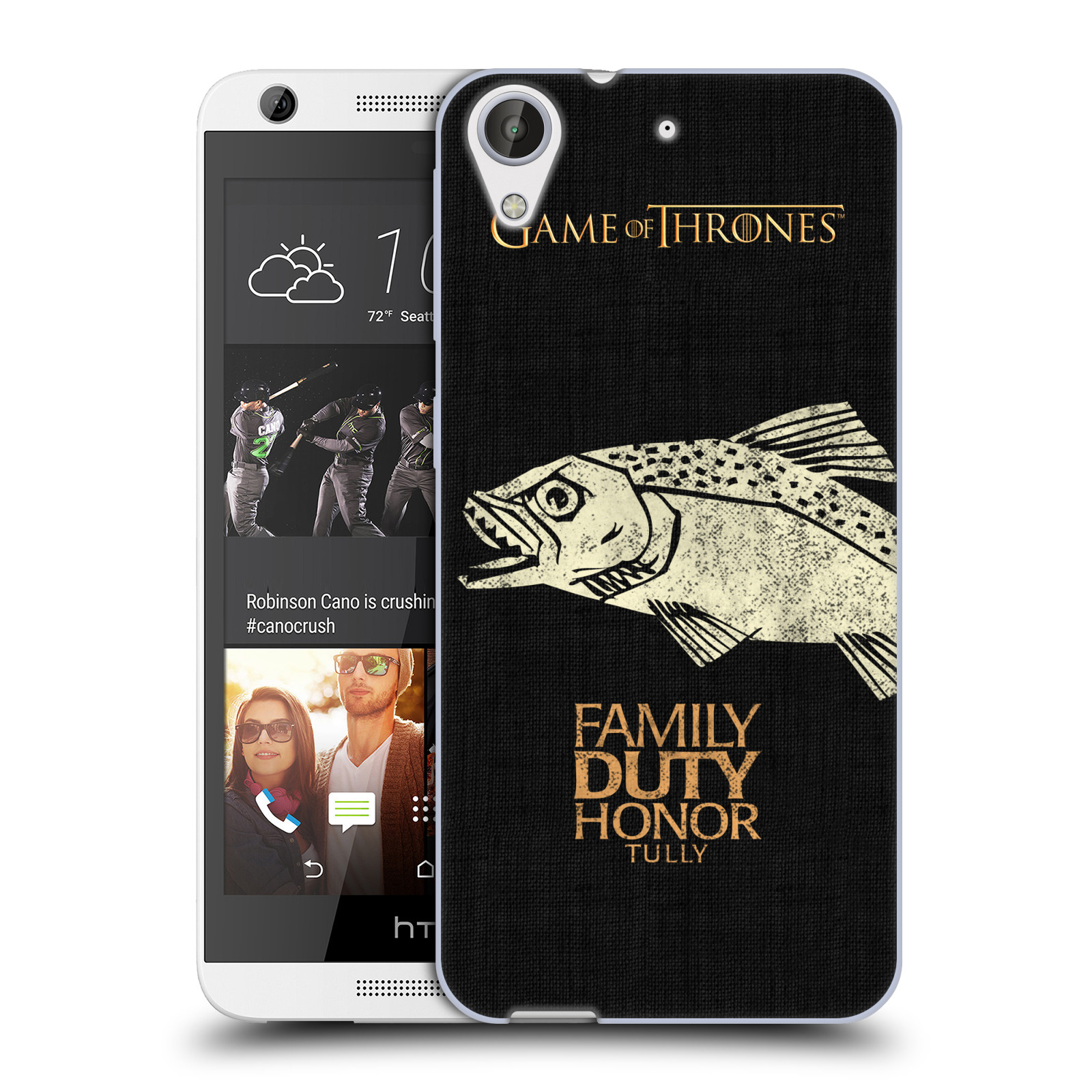 HEAD CASE silikonový obal na mobil HTC Desire 626 oficiální kryt Hra o trůny Rod Tullyů z Řekotočí