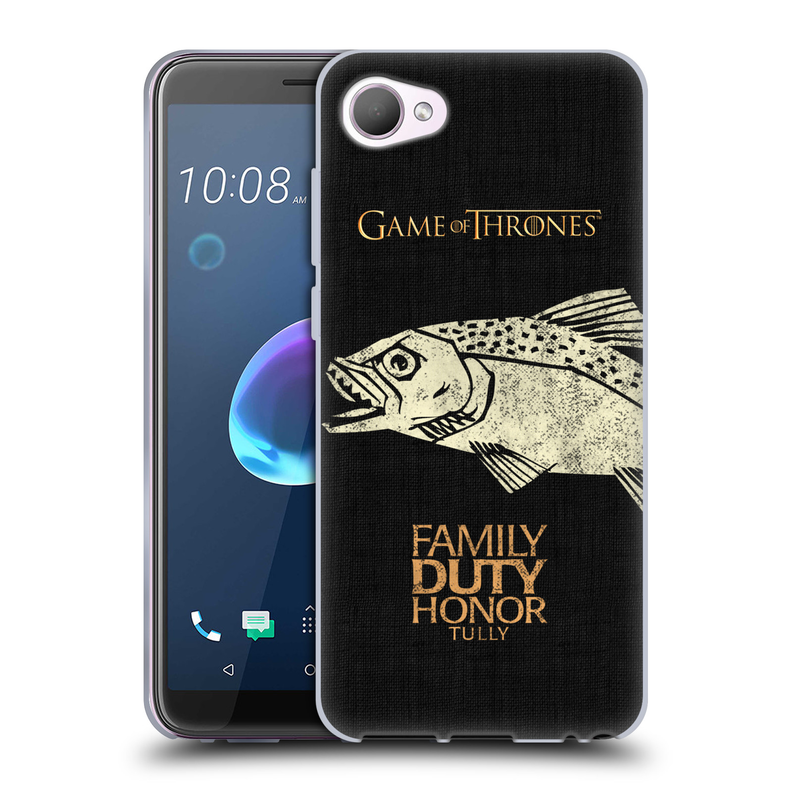 HEAD CASE silikonový obal na mobil HTC Desire 12 / Desire 12 DUAL SIM oficiální kryt Hra o trůny Rod Tullyů z Řekotočí