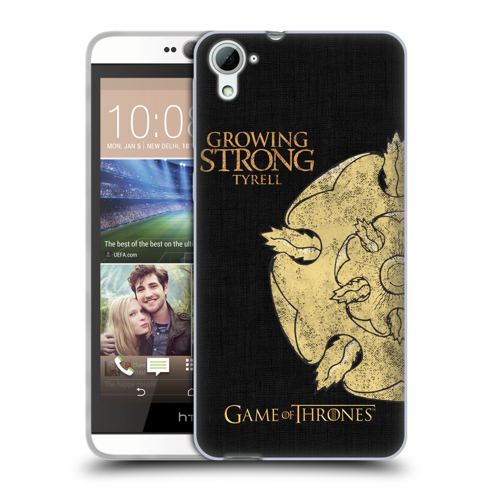 HEAD CASE silikonový obal na mobil HTC Desire 826 oficiální kryt Hra o trůny Rod Tyrellové z Vysoké zahrady