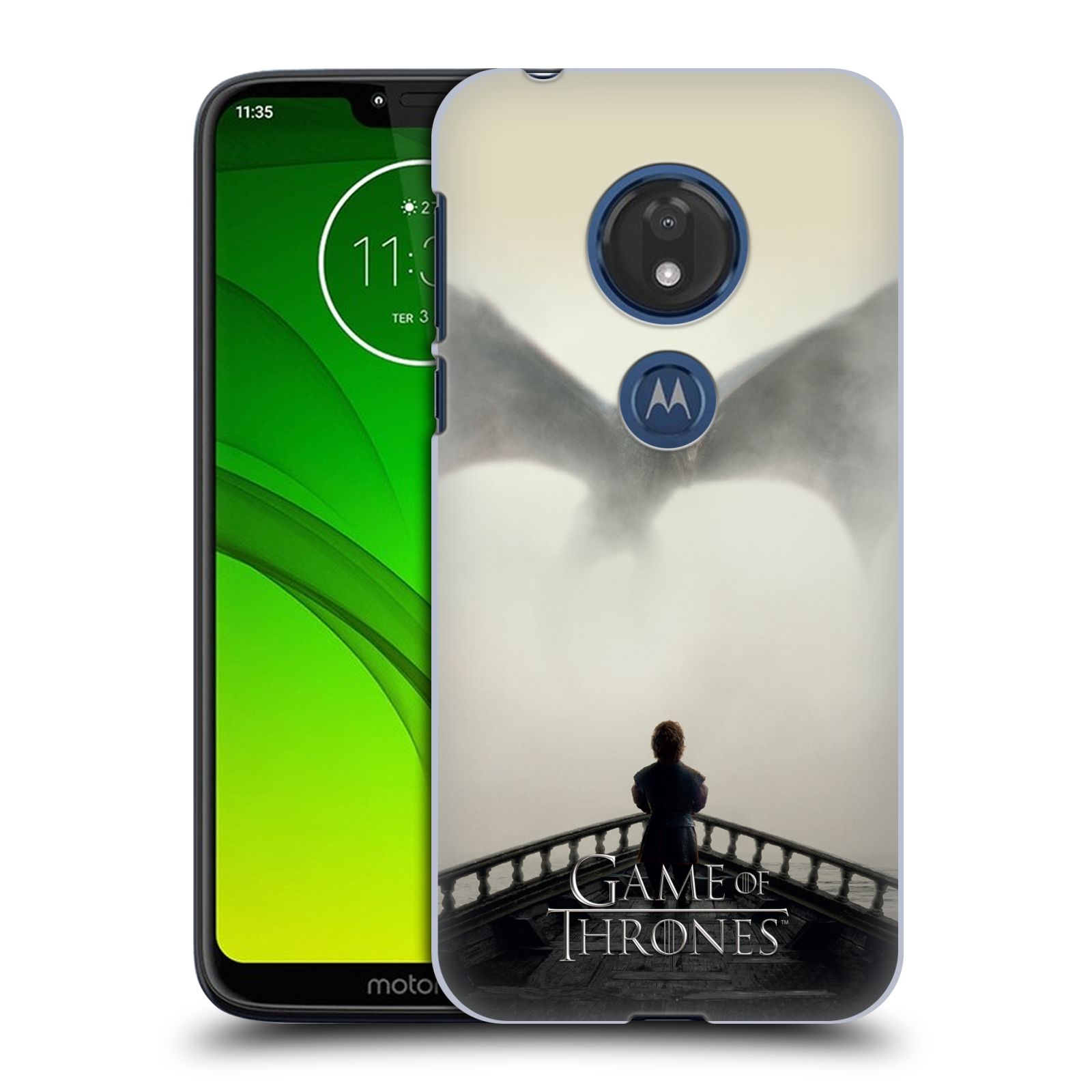 Pouzdro na mobil Motorola Moto G7 Play oficiální kryt Hra o trůny drak