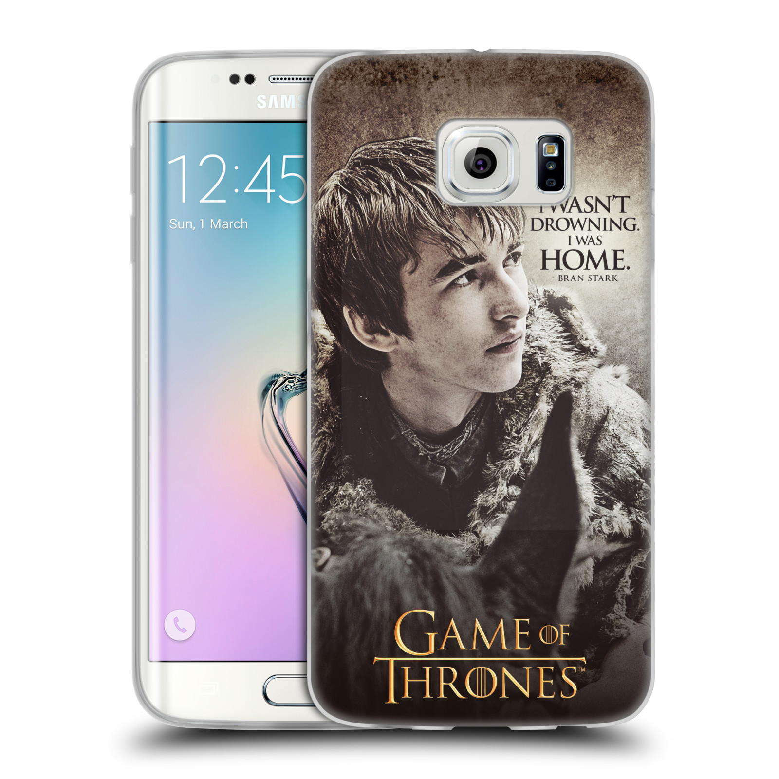 HEAD CASE silikonový obal na mobil Samsung Galaxy S6 EDGE oficiální kryt Hra o trůny Bran Stark